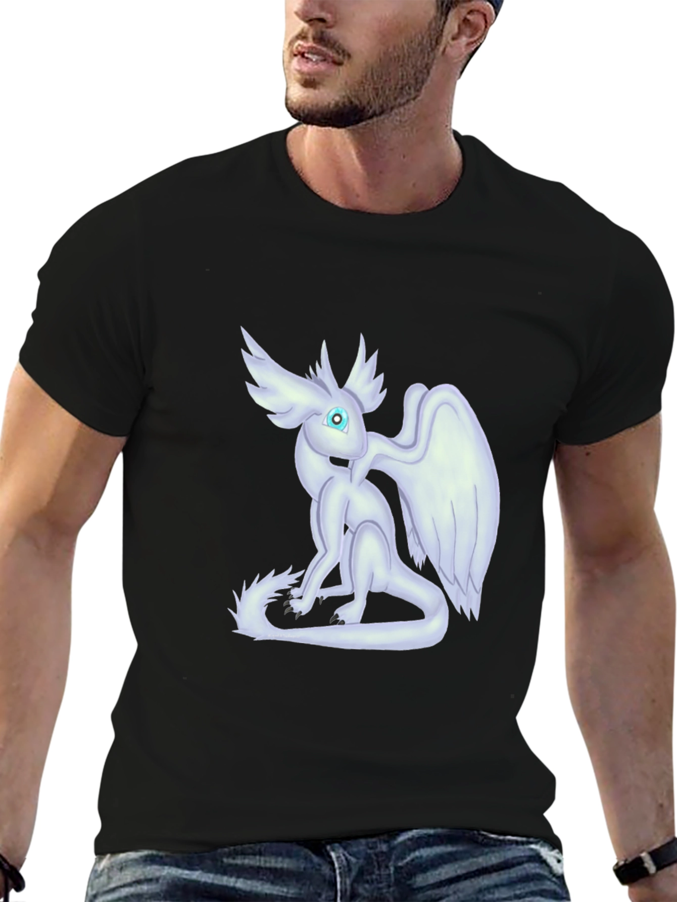 Black Dragon Art Black T-Shirt view 6