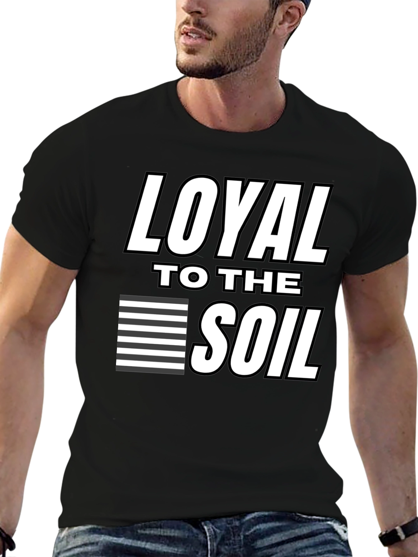 Black Loyal to the Soil Graphic Tee - Black view 6