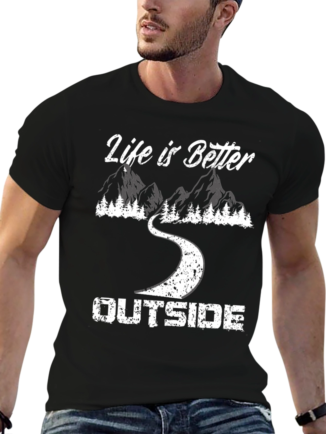 Black Life is Better Outside T-Shirt - Adventure Ready! view 6