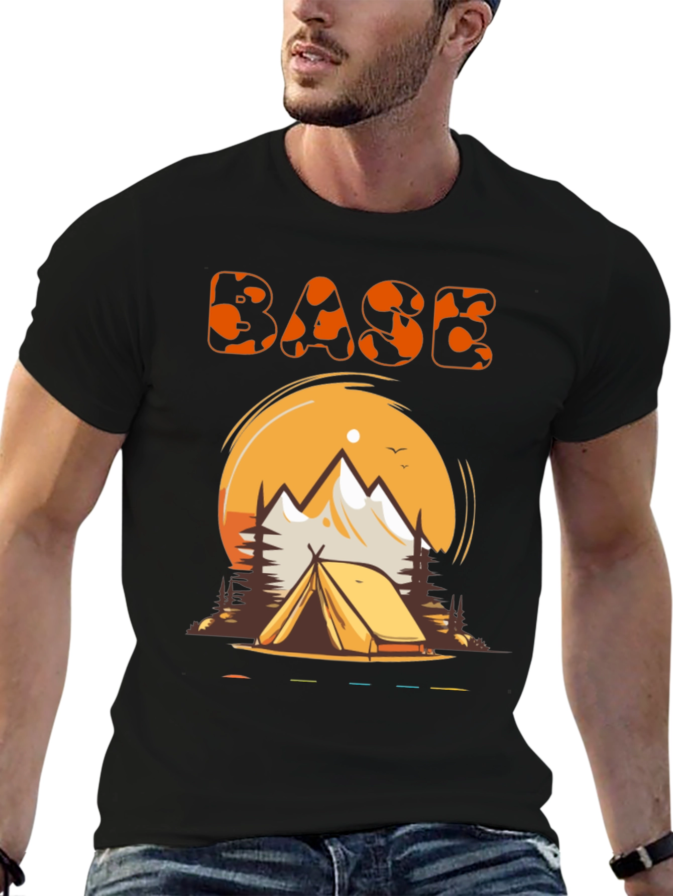Black Base Camp Adventure T-Shirt view 6