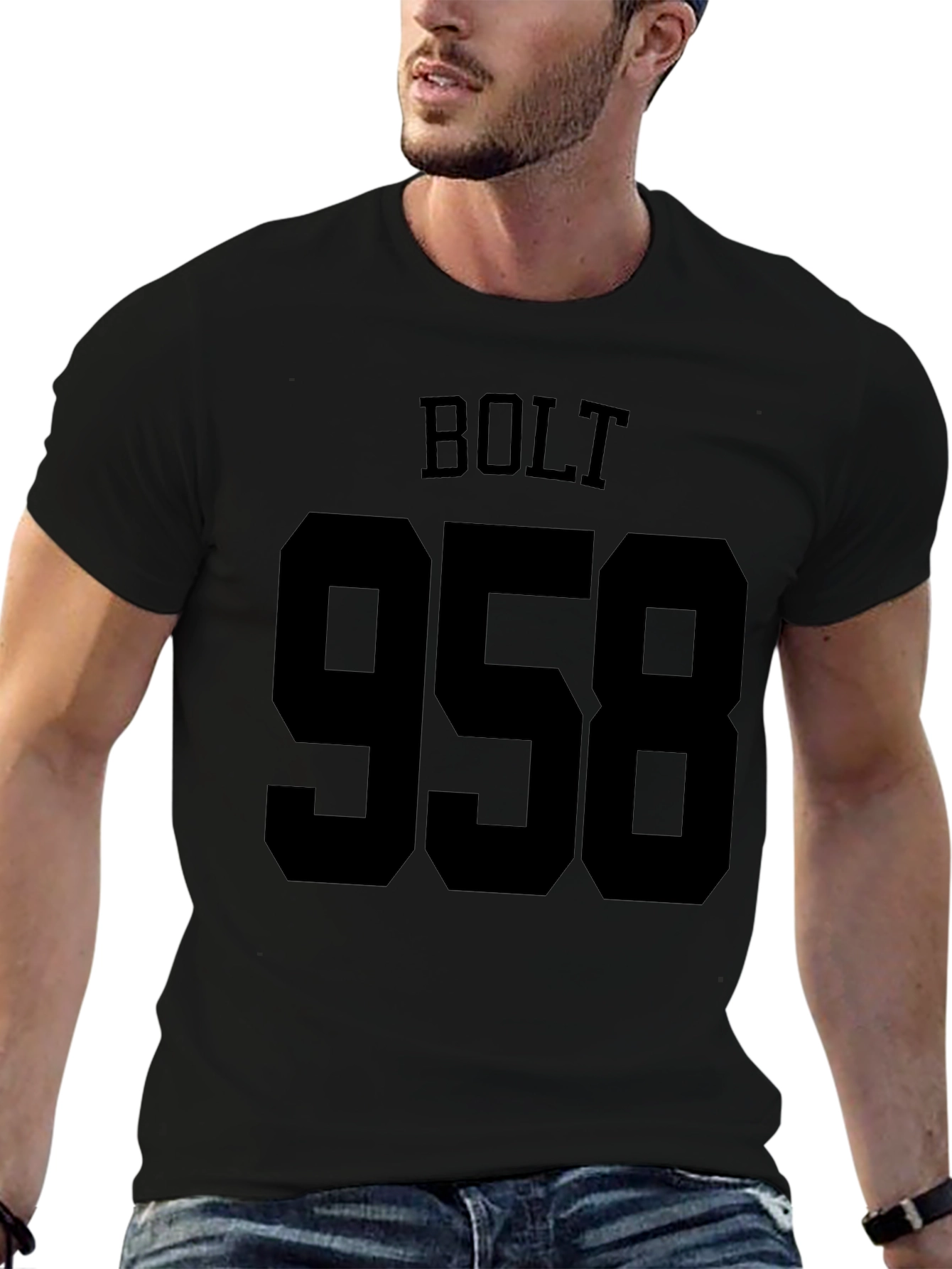 Bolt 9.58 Black Graphic Tee - Mens - 6