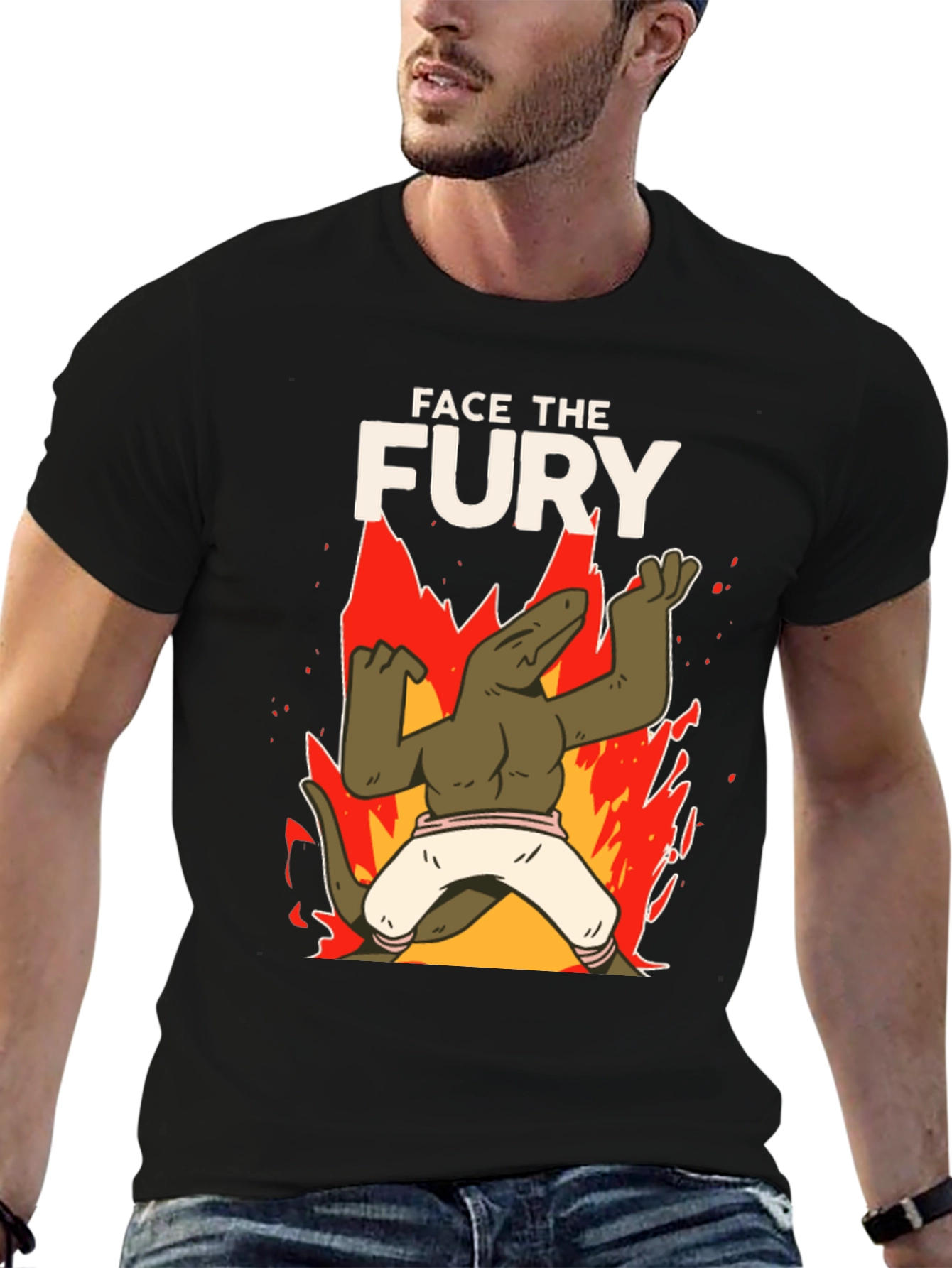 Black Face the Fury T-Shirt view 6