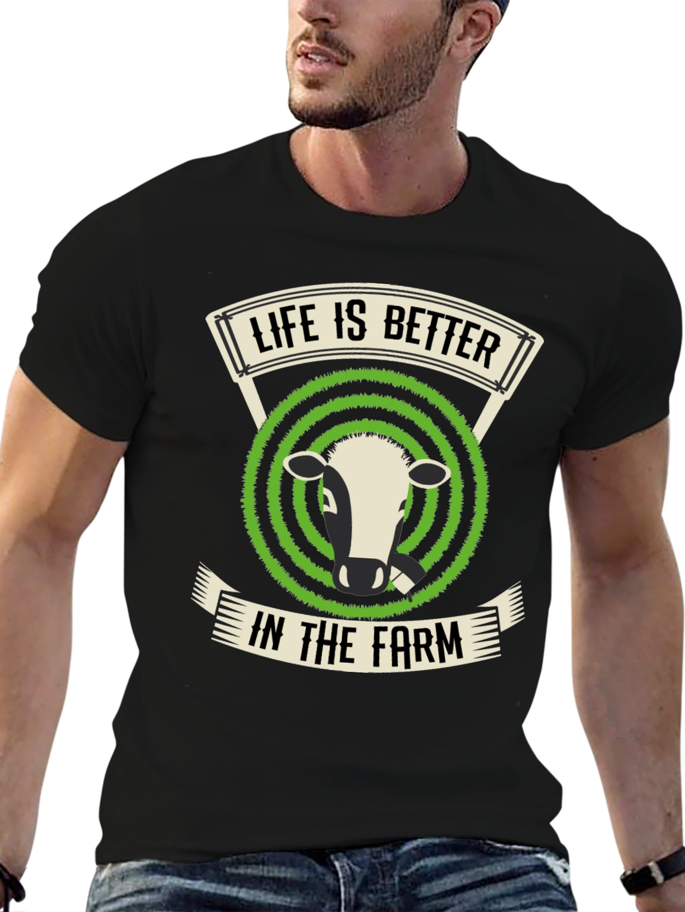 Black Life is Better in The Farm T-Shirt view 6