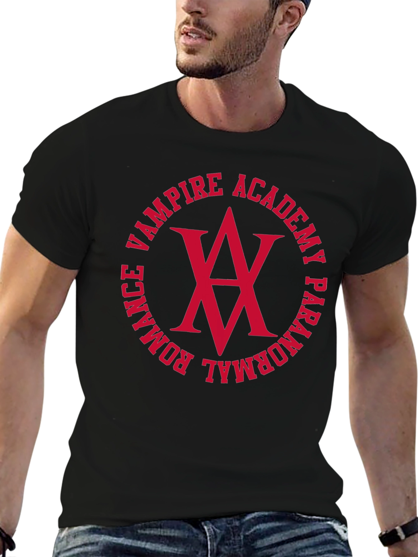 Black Vampire Academy Graphic T-Shirt - Romance Paranormal view 6