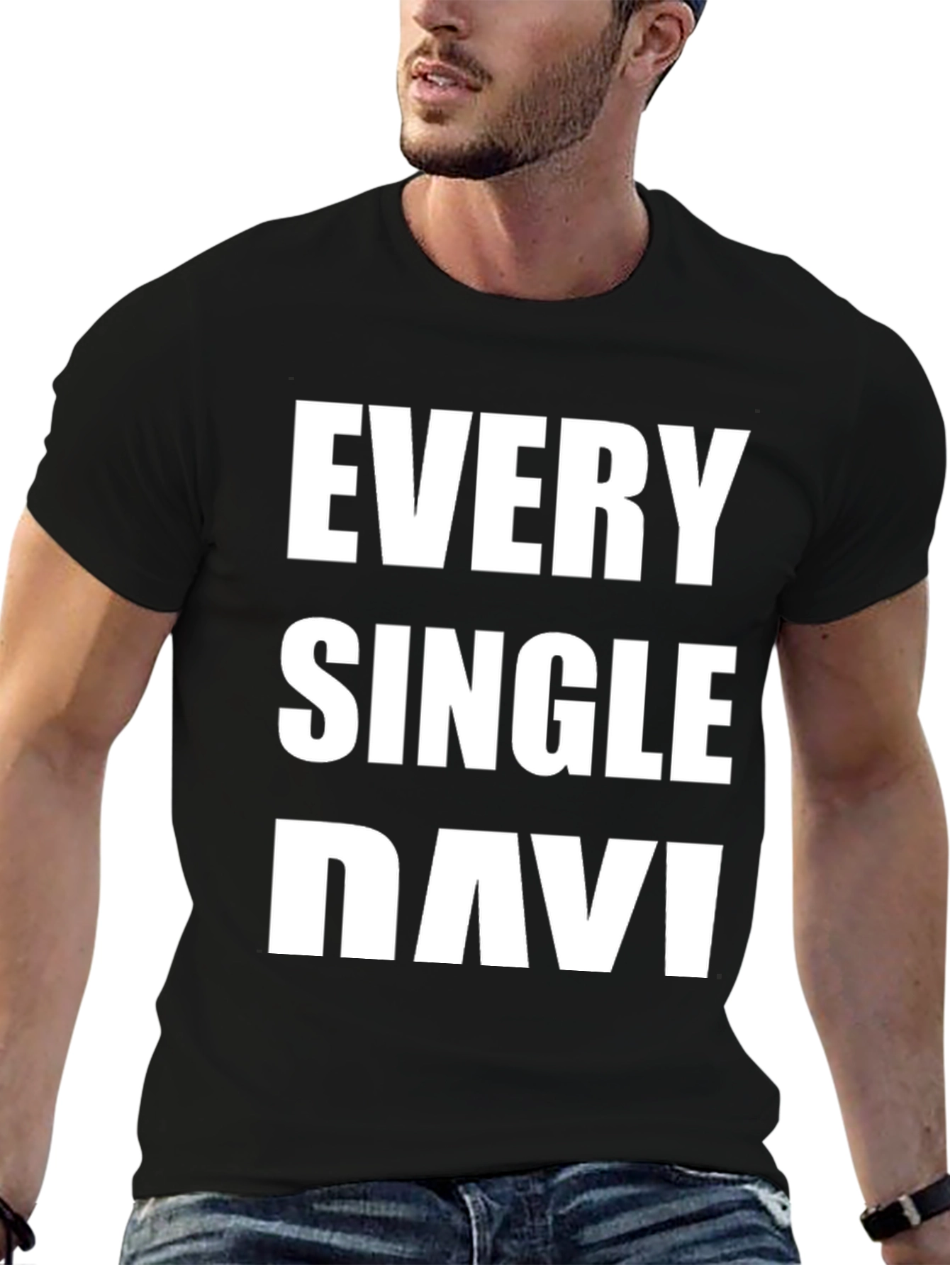 Black Every Single Navi Black T-Shirt view 6