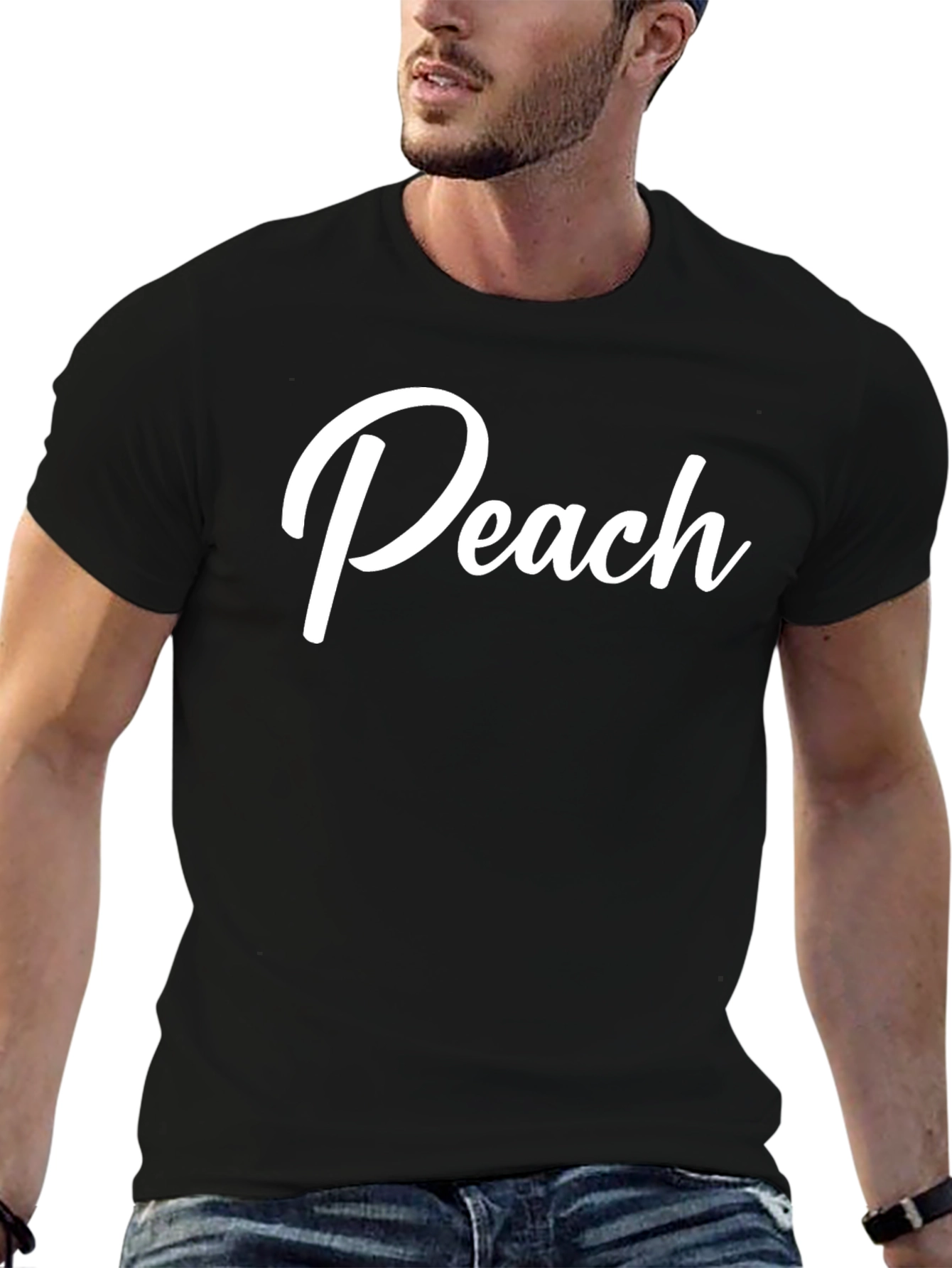 Peach Graphic Tee - Stylish Comfort - 6