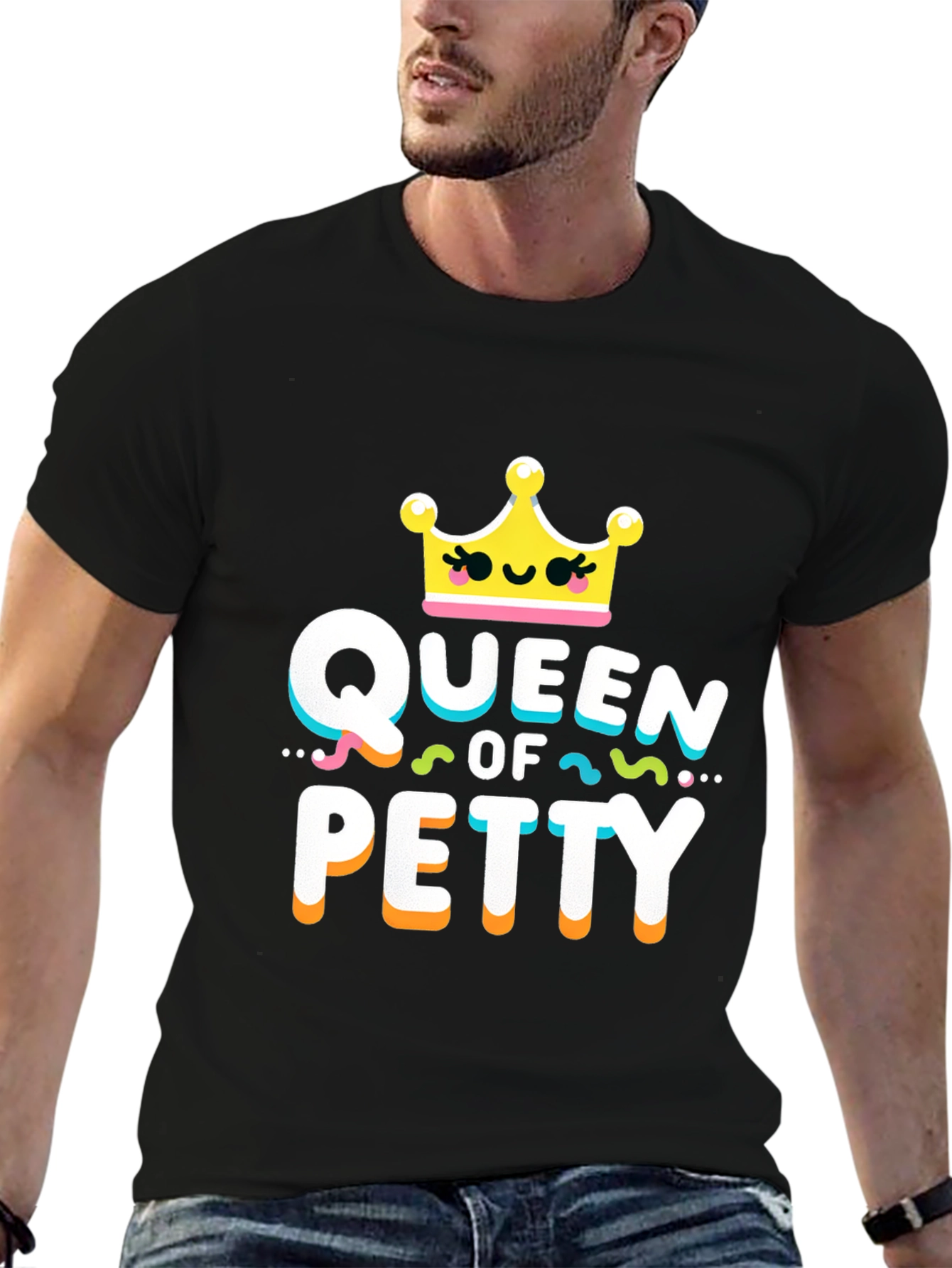 Black Queen of Petty Graphic T-Shirt view 6