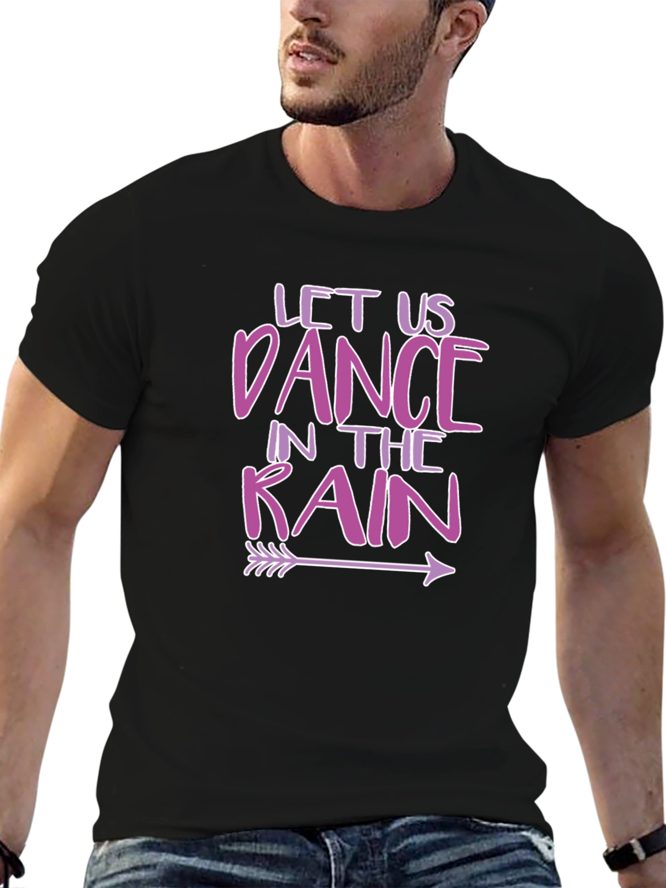 Black Dance in the Rain Graphic Tee - Unisex view 6