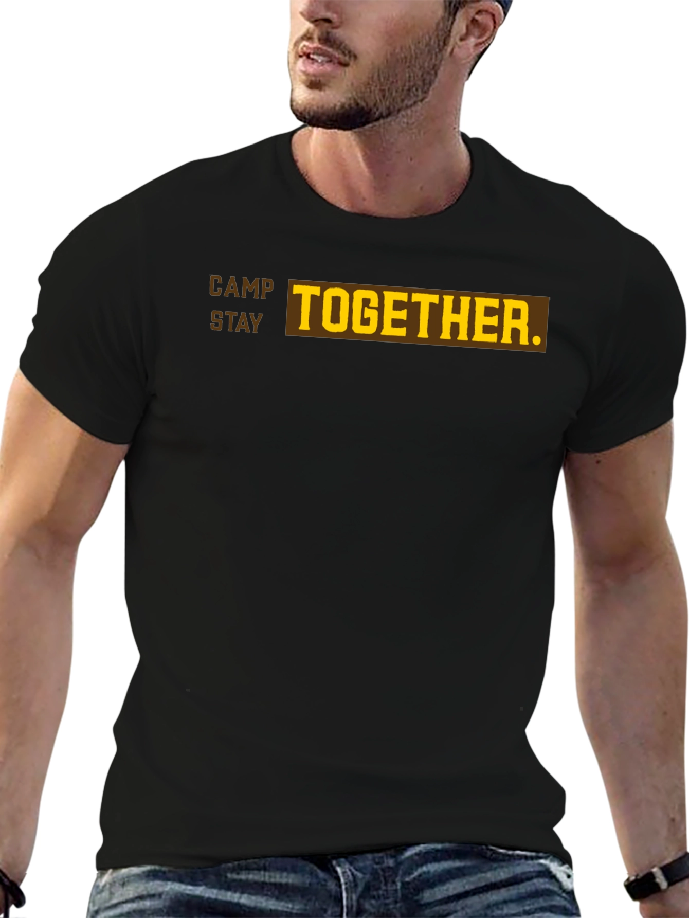 Black Camp Stay Together T-Shirt view 6