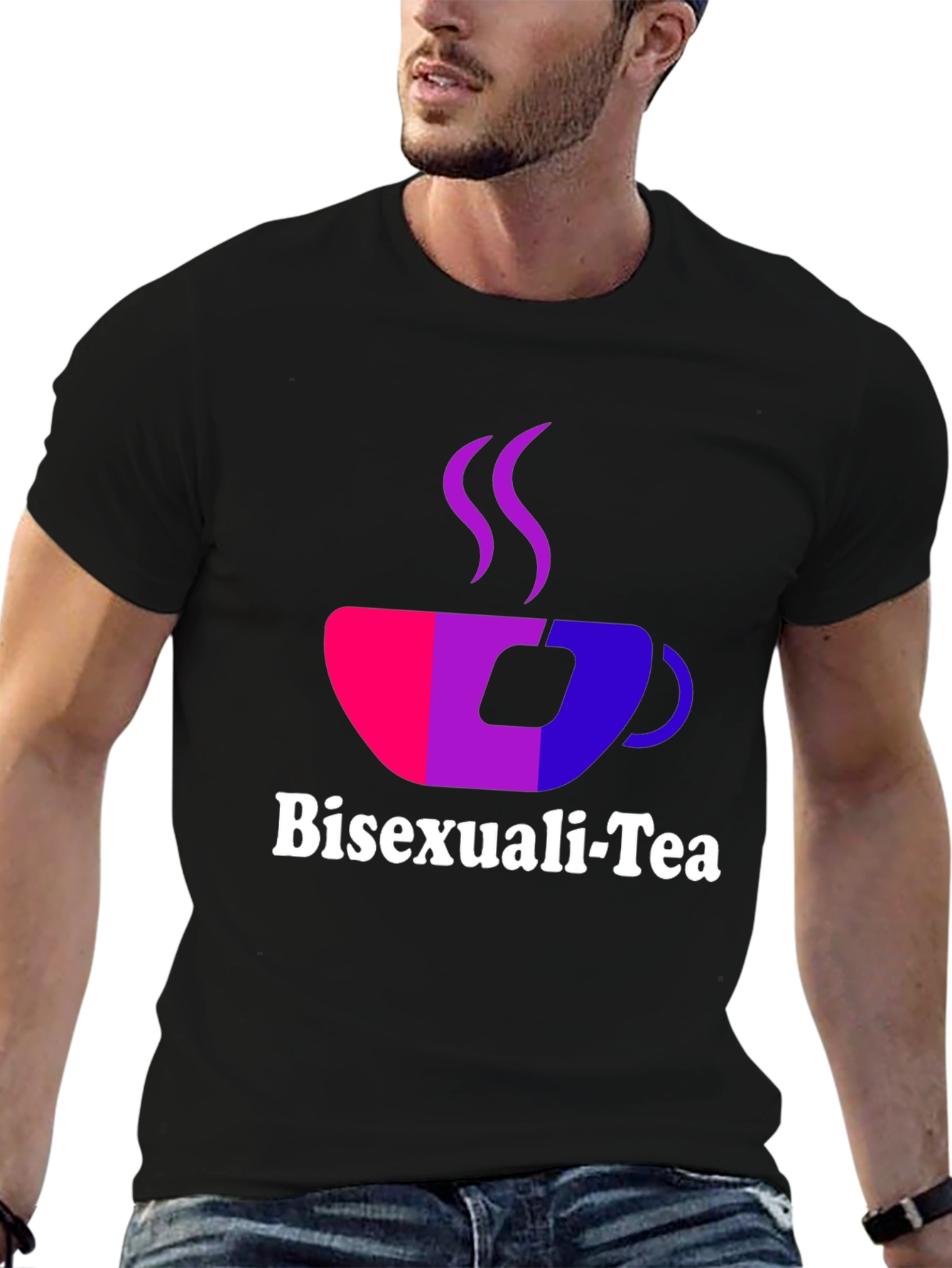 Black Bisexuali-Tea Graphic T-Shirt view 6