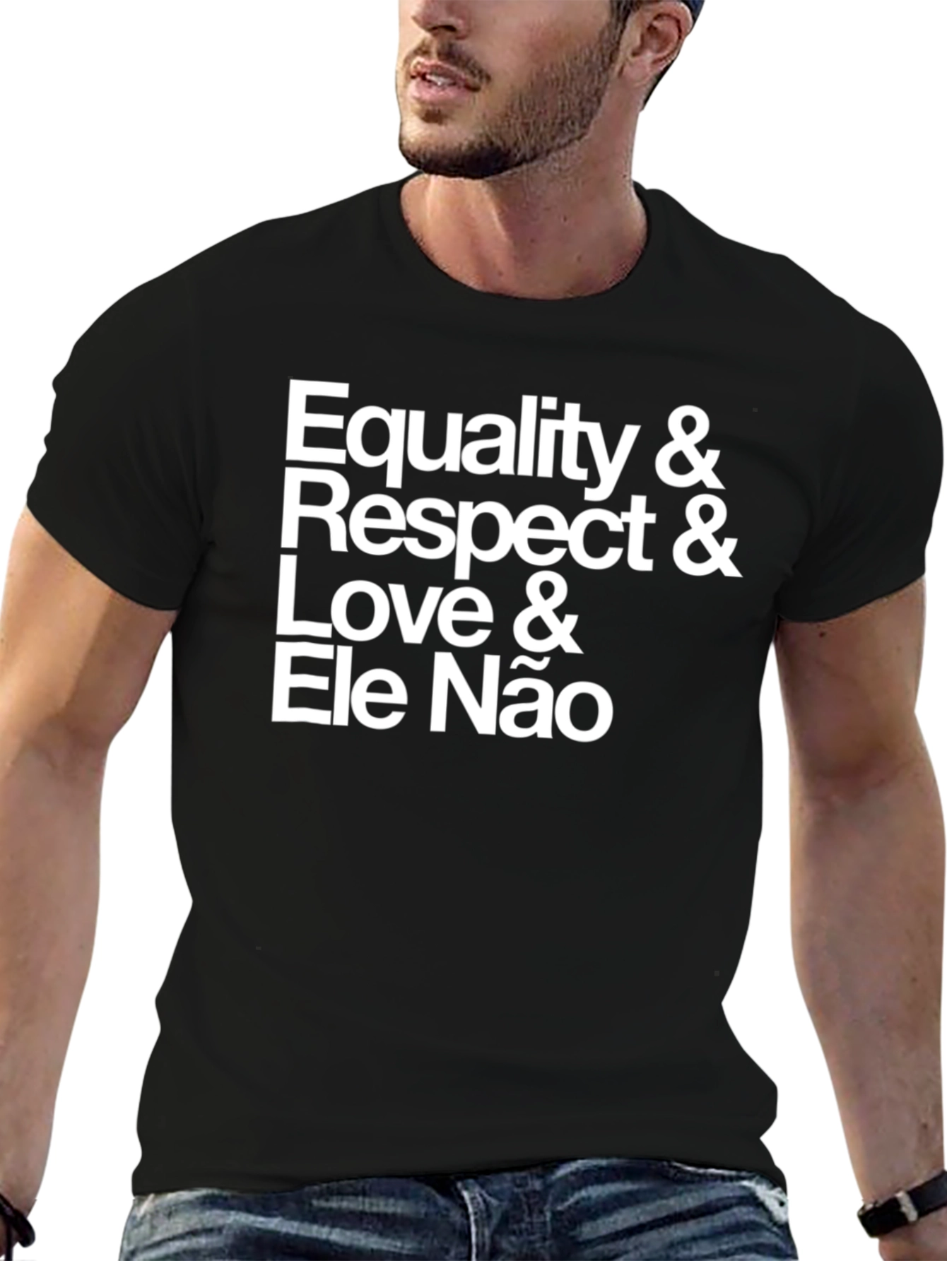 Black Equality & Respect T-Shirt - Black view 6