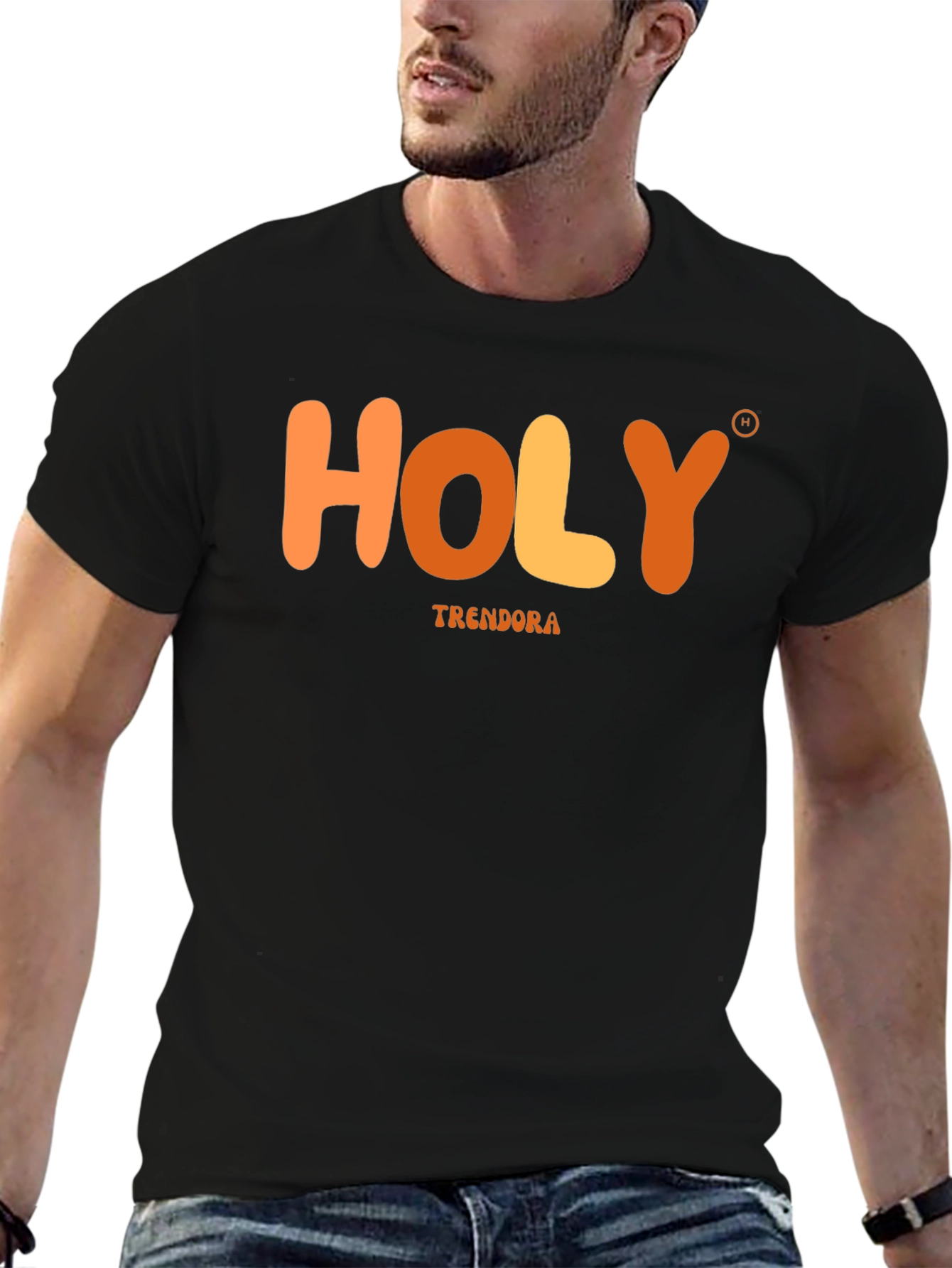Black Holy Trendora Graphic T-Shirt - Black view 6