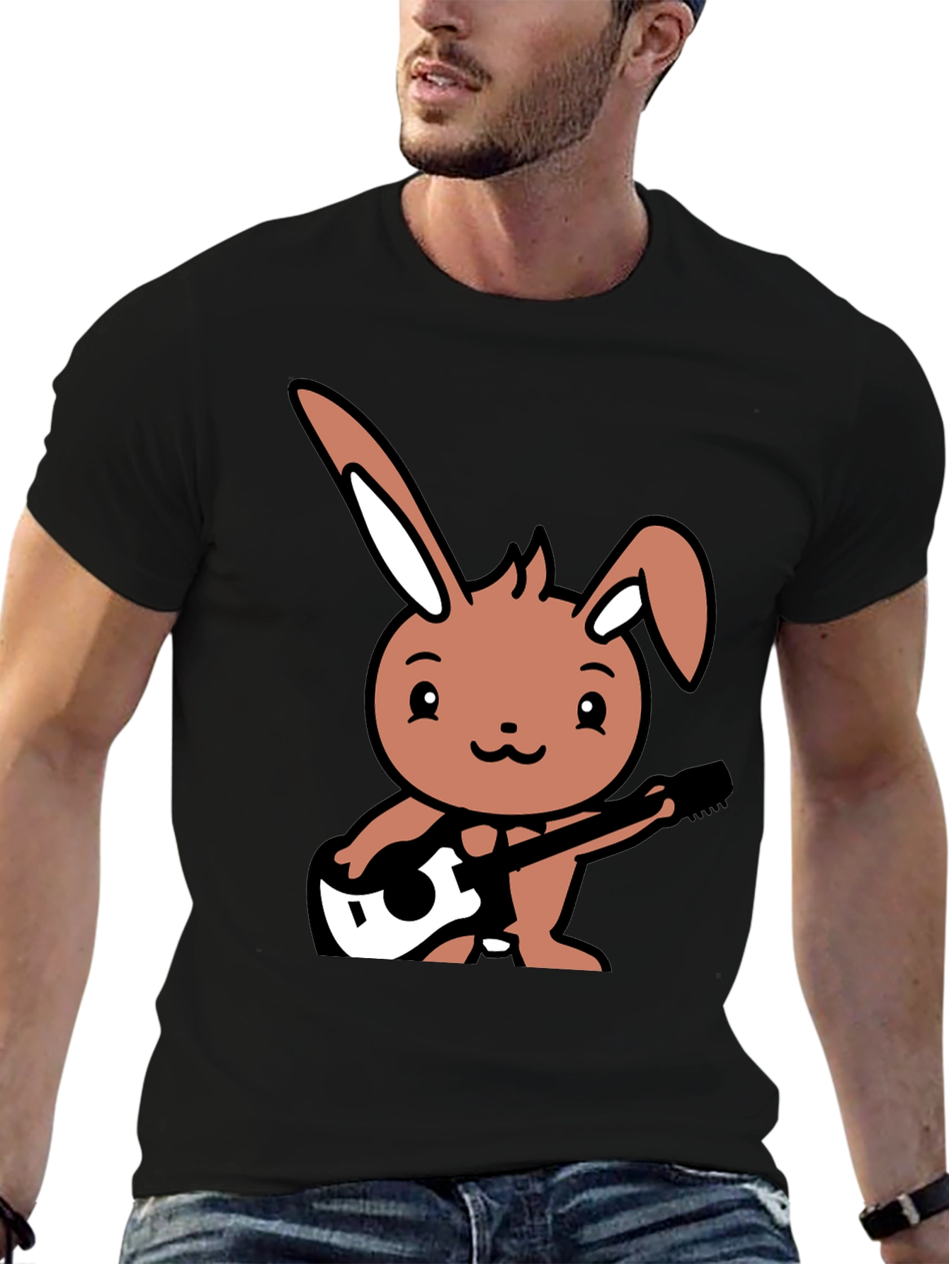 Black Bunny Rocker Graphic Tee view 6