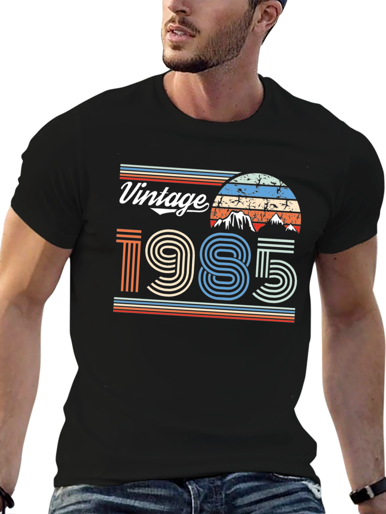 Black Vintage 1985 Graphic T-Shirt view 6