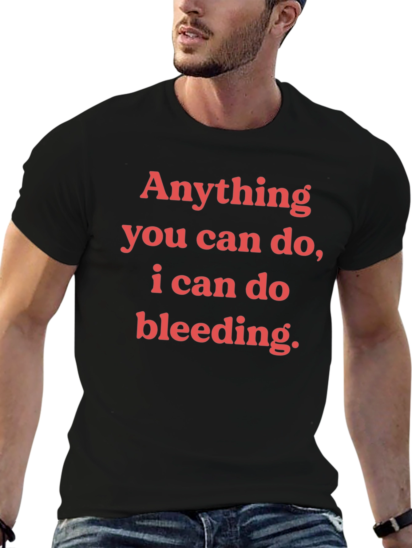 Black Funny Sarcastic Graphic Tee - Bleeding Sarcasm T-Shirt view 6