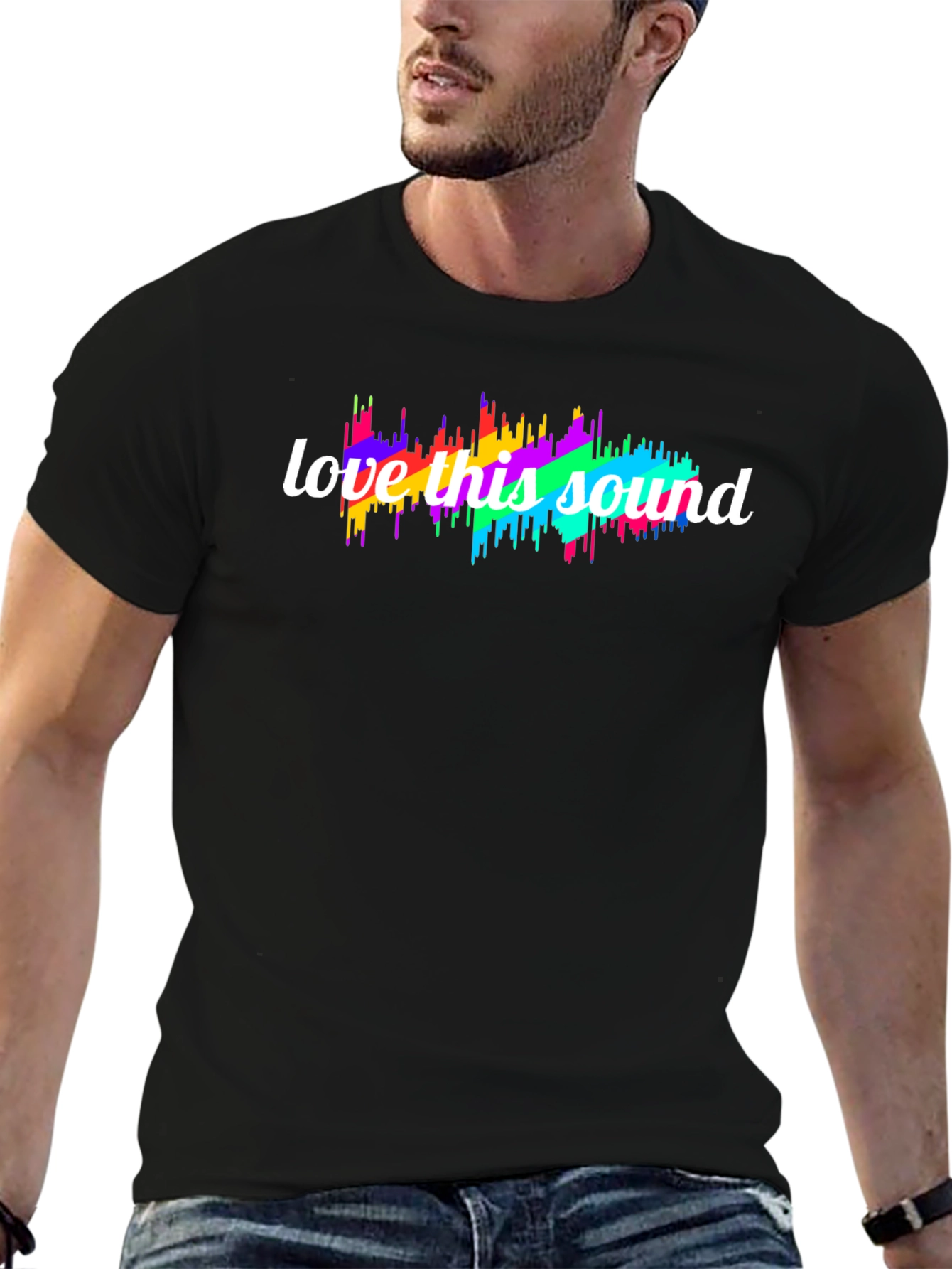 Love This Sound Graphic Tee - Vibrant Music Lover Shirt - 6