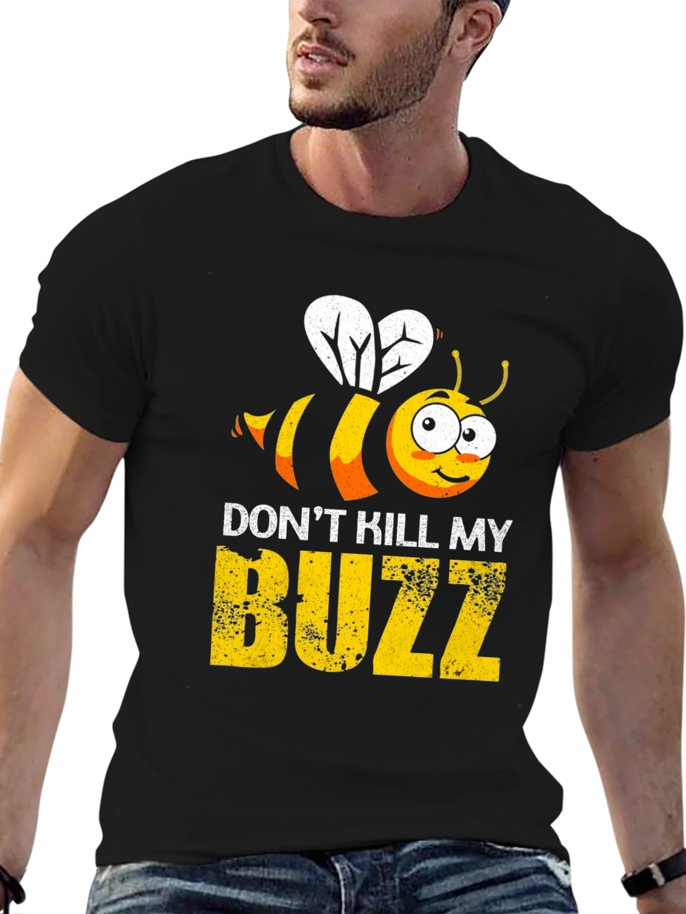 Black Don't Kill My Buzz Graphic T-Shirt view 6