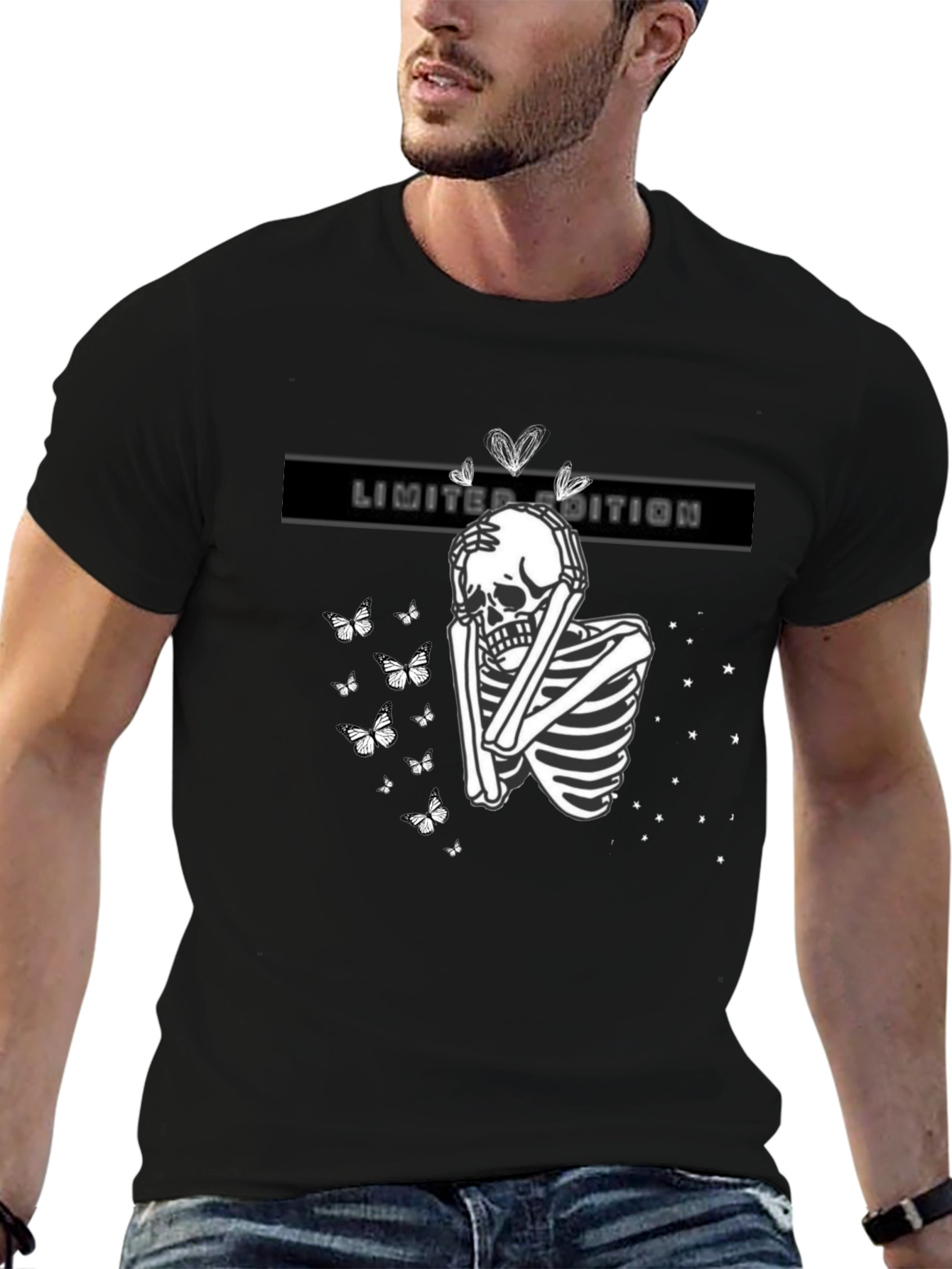 Black Limited Edition Skeleton Graphic Tee view 6