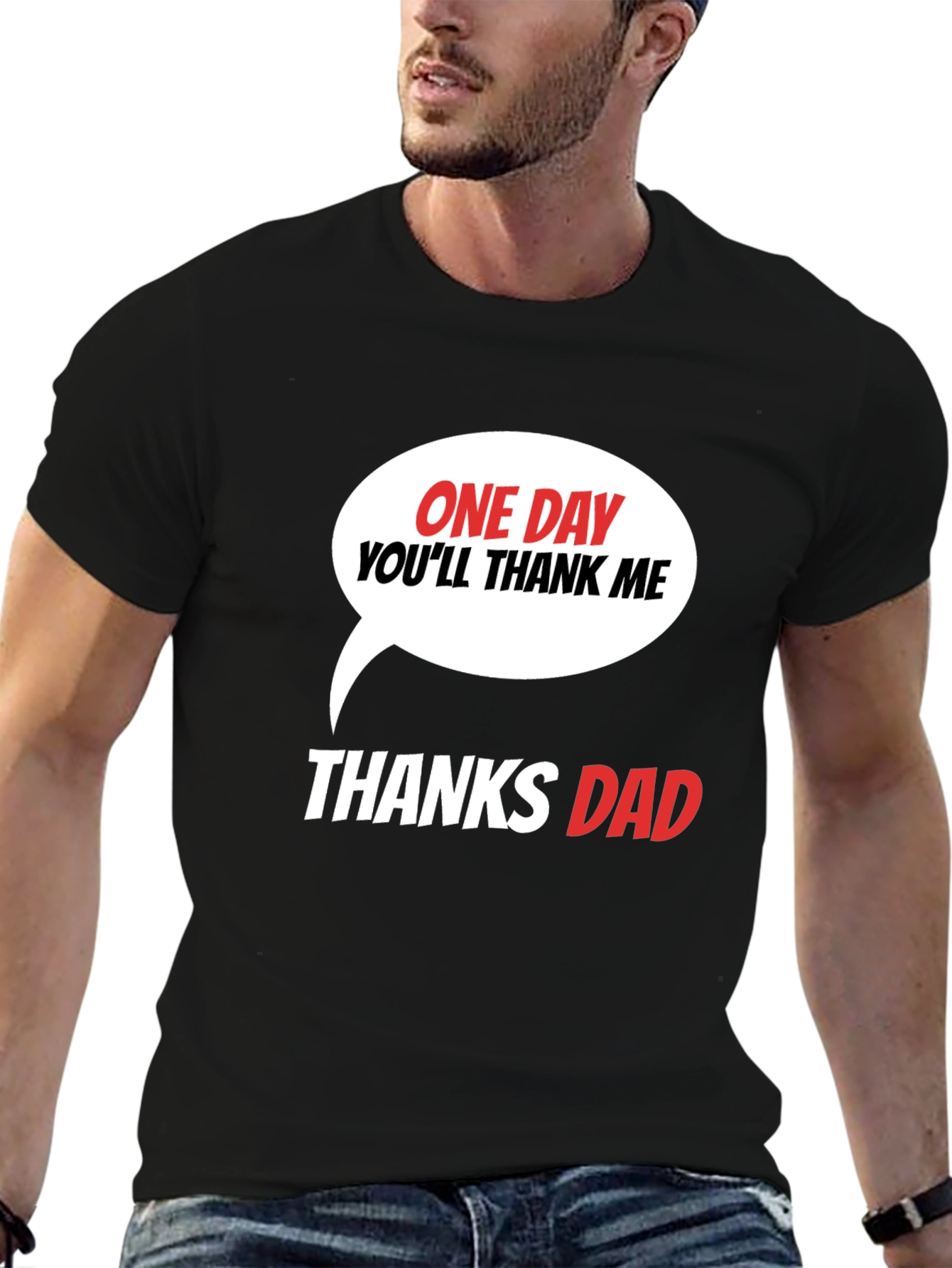 Black Funny Dad T-Shirt - One Day You'll Thank Me view 6