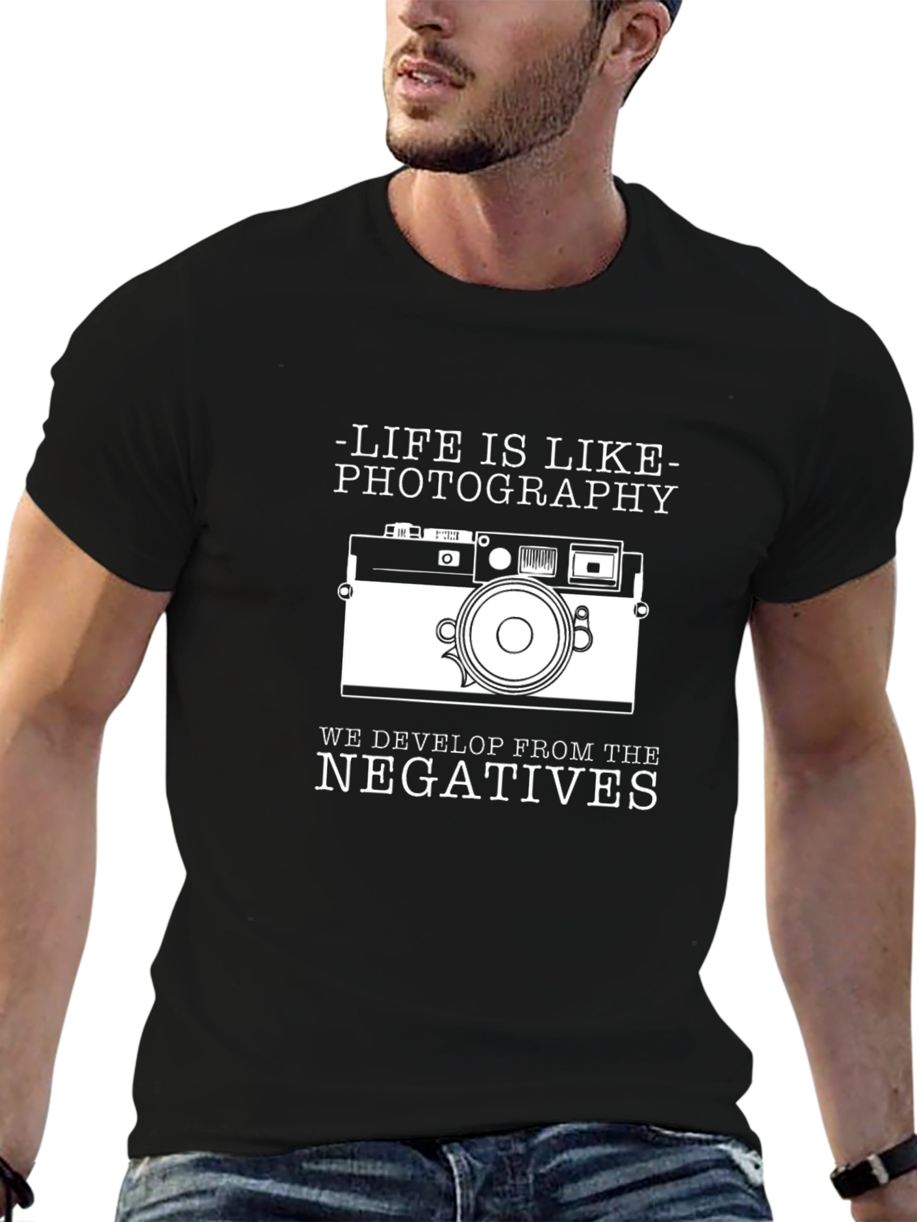 Black Life is Like Photography T-Shirt view 6