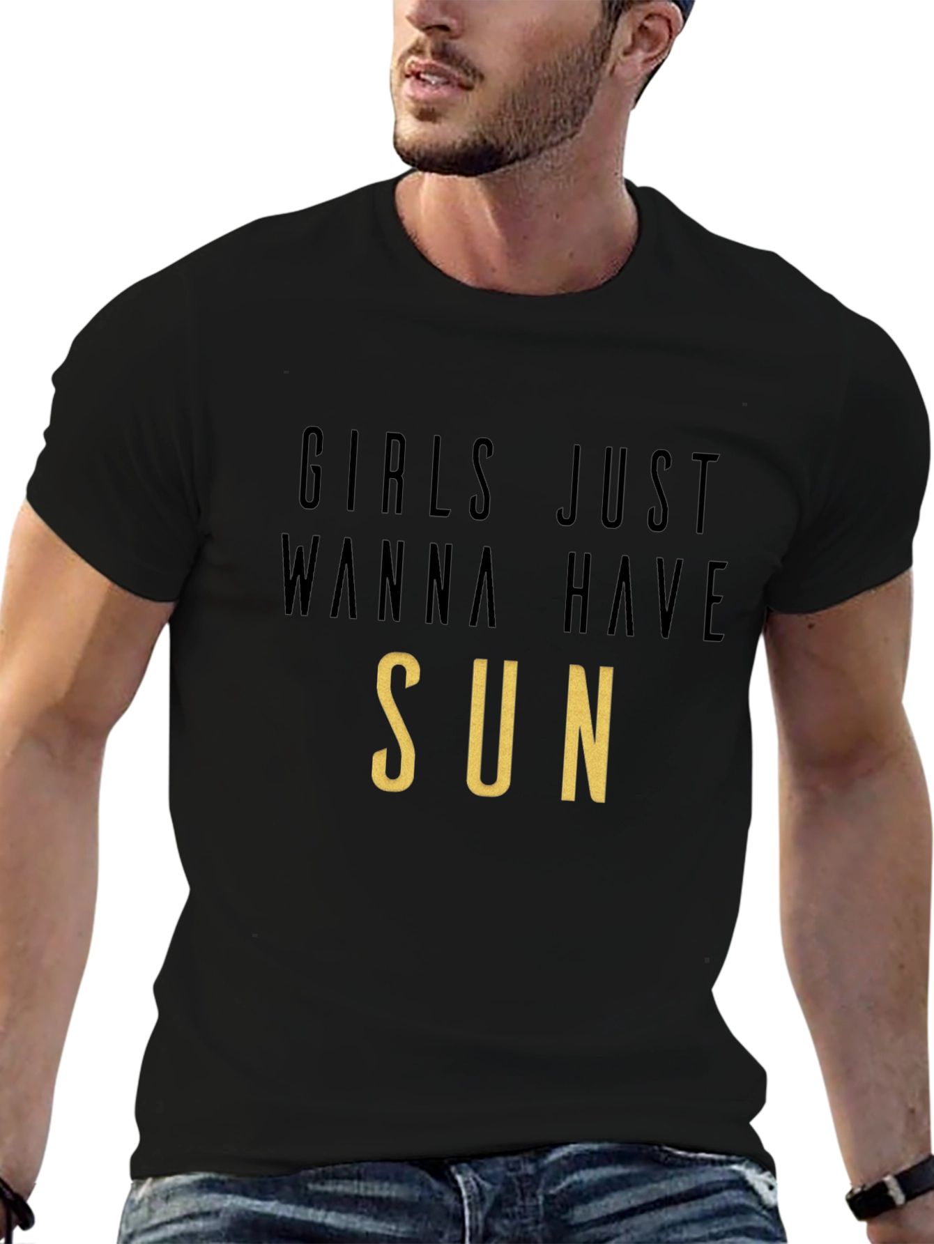Black Girls Just Wanna Have Sun T-Shirt view 6