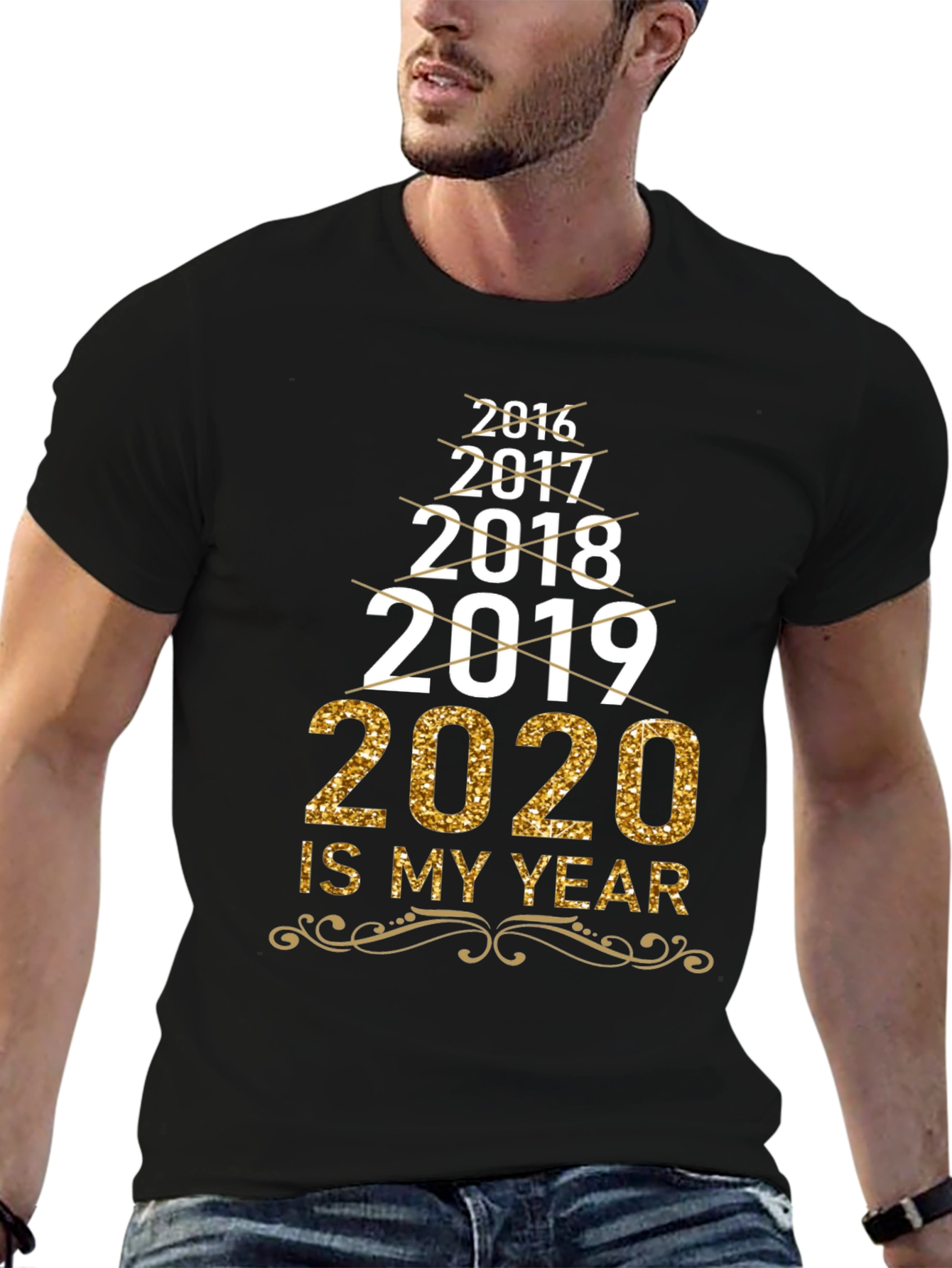 Black 2020 Is My Year T-Shirt view 6