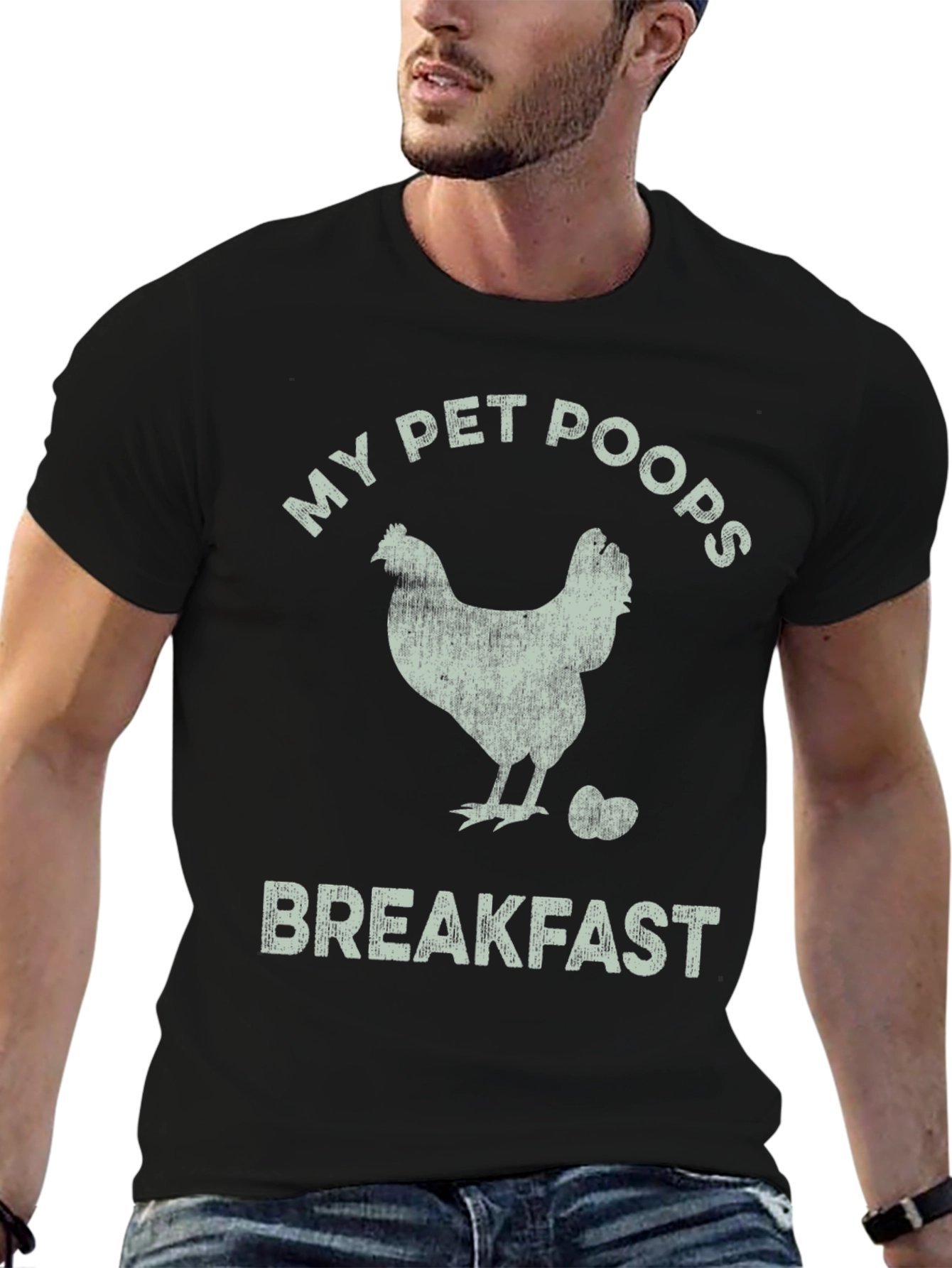 Funny Chicken Breakfast T-Shirt - 6