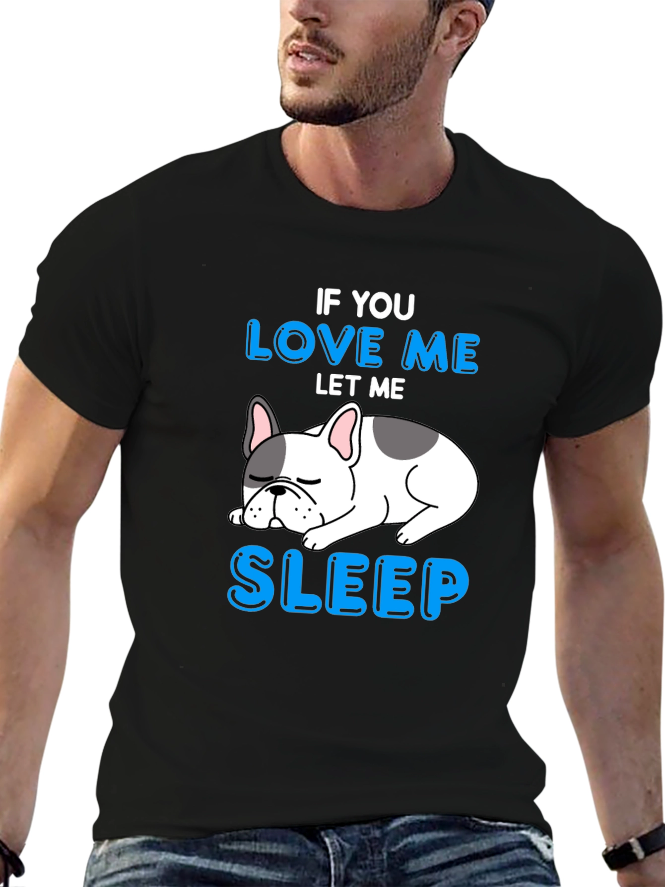 Black If You Love Me Let Me Sleep T-Shirt view 6