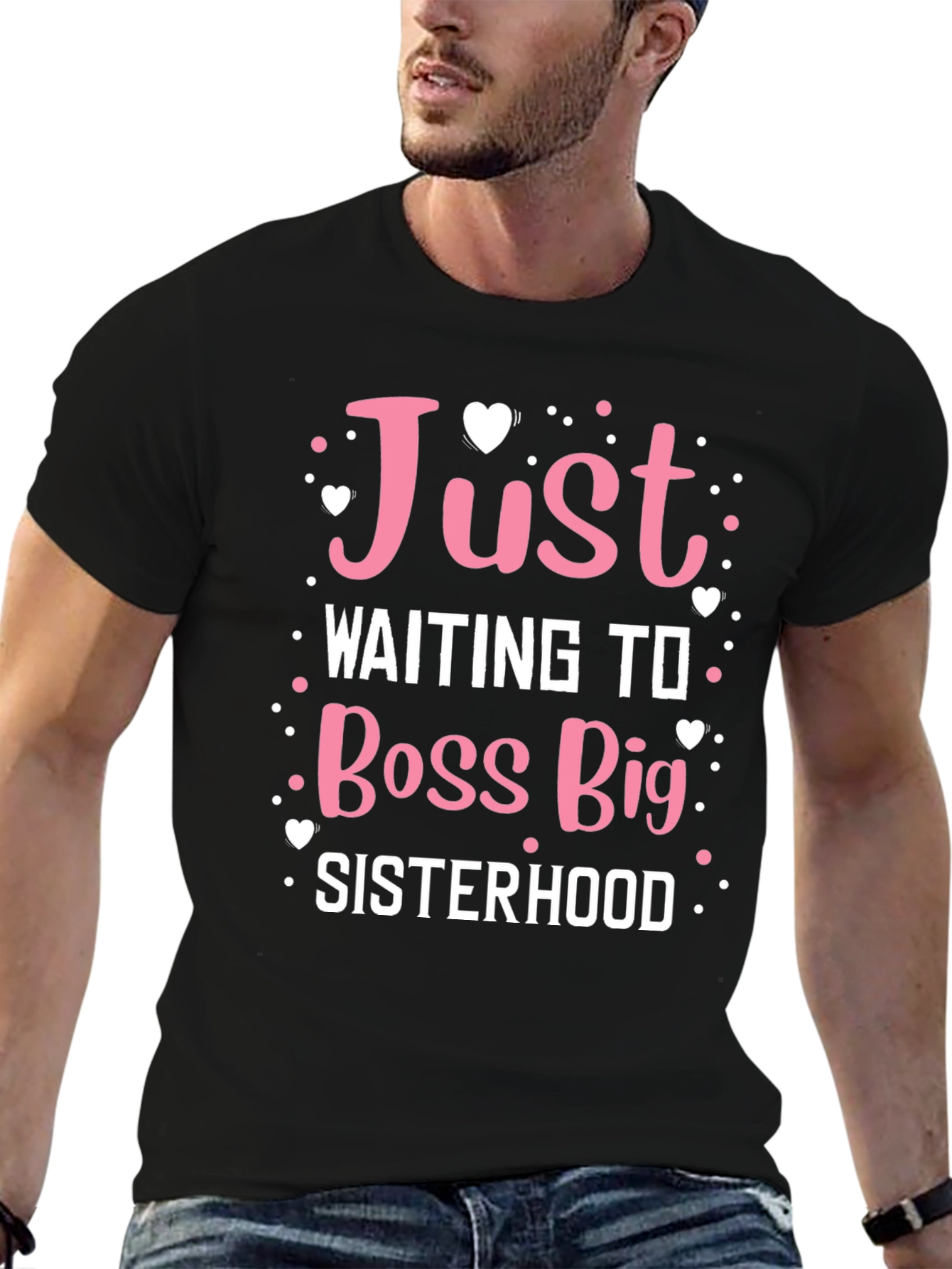 Black Just Waiting to Boss Big Sisterhood Black Tee view 6