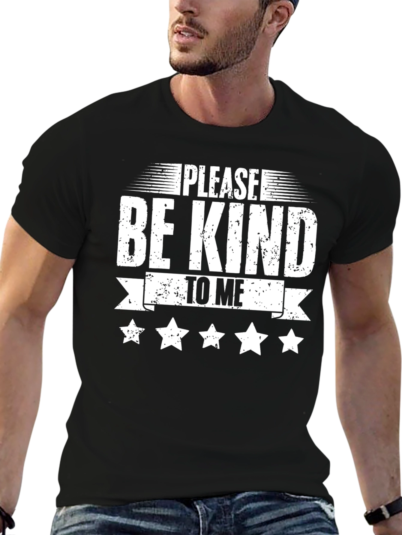 Black Please Be Kind To Me Graphic Tee view 6