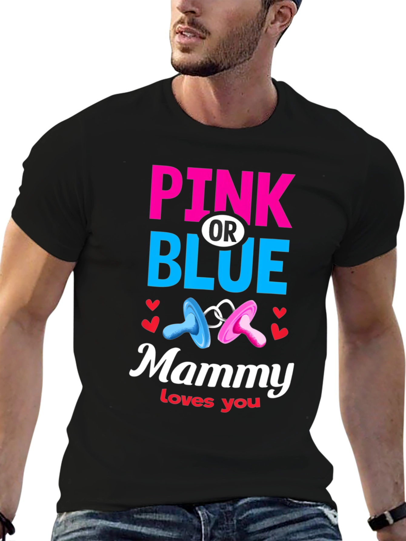 Pink or Blue Mammy Loves You T-Shirt - 6