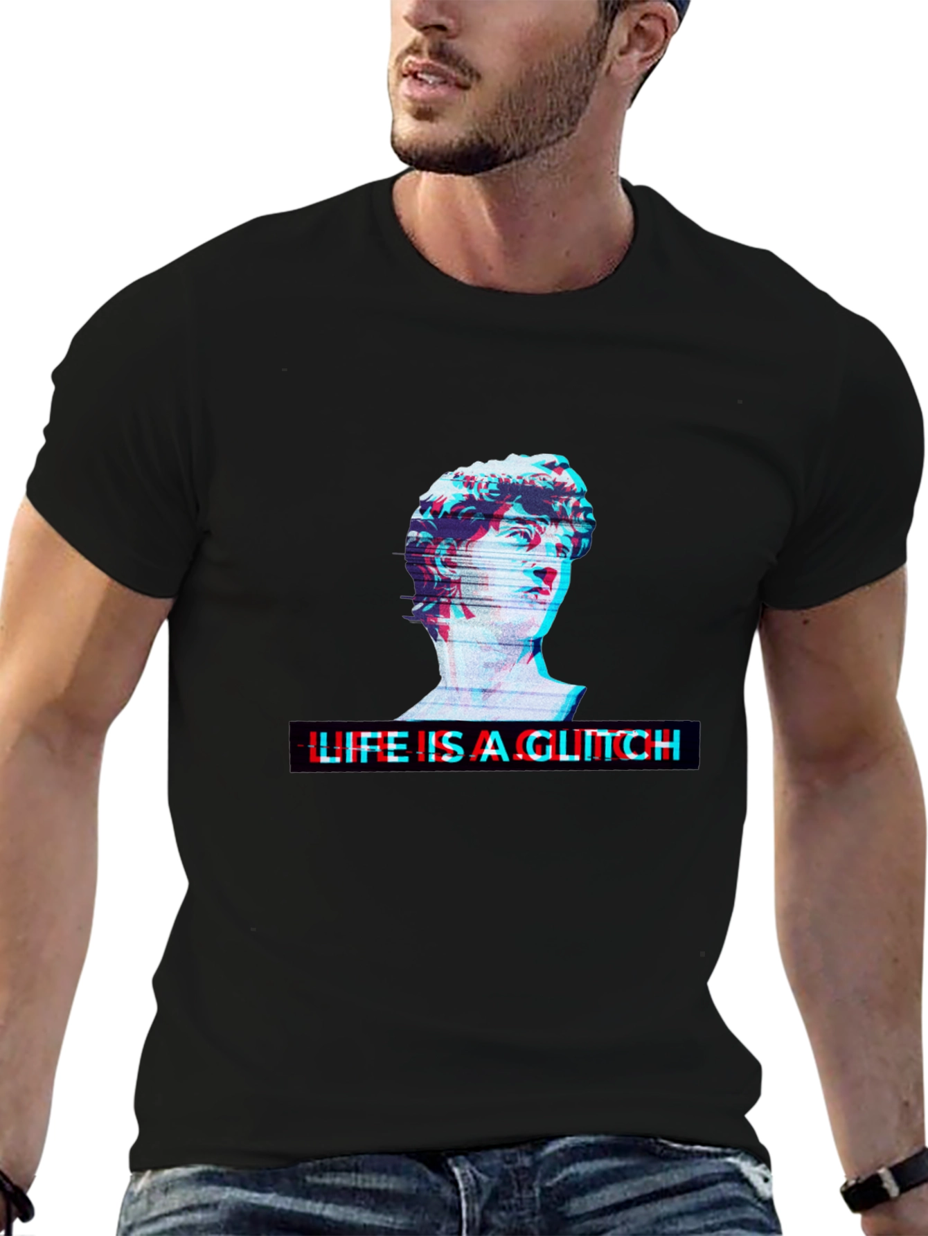 Glitch Art T-Shirt - Life is a Glitch Design - 6