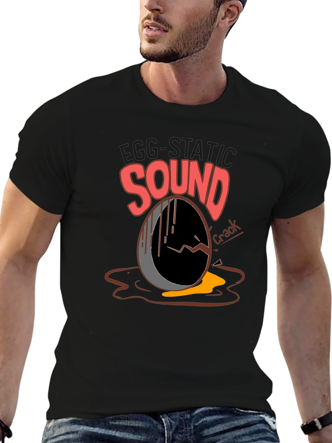 Black Egg-Static Sound T-Shirt view 6