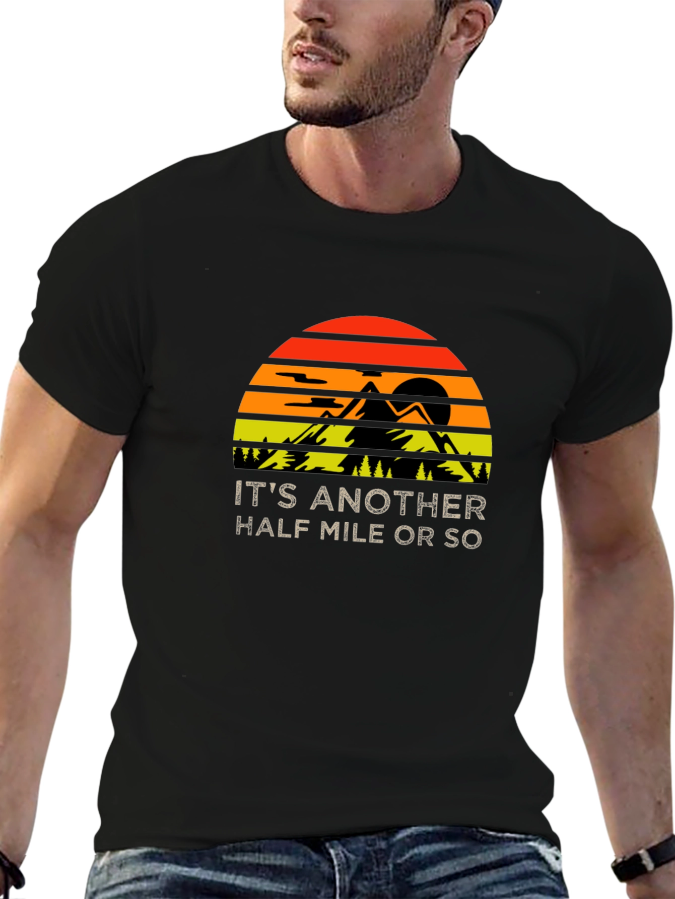 Black Hiking Half Mile T-Shirt view 6