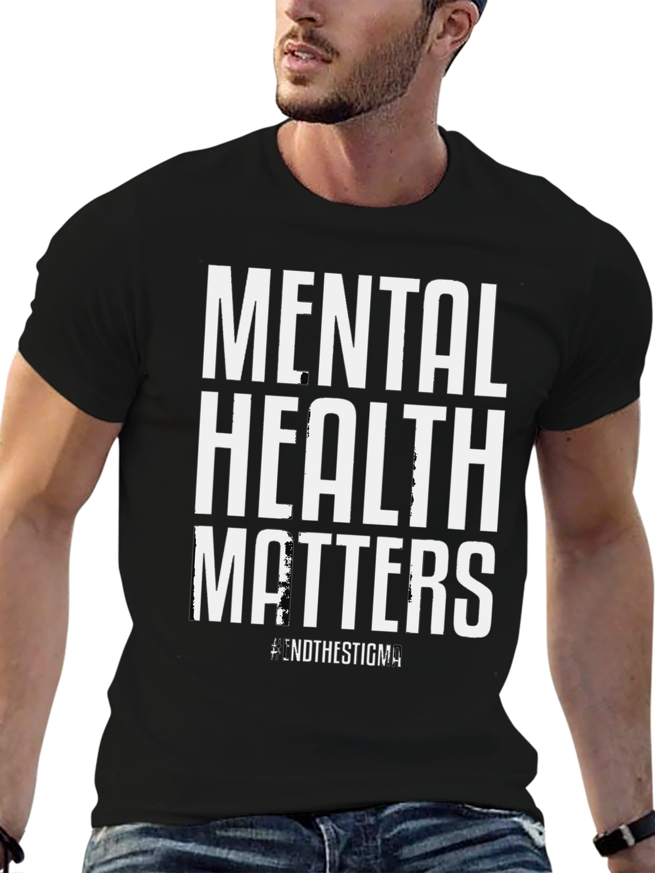 Black Mental Health Matters T-Shirt - End the Stigma view 6