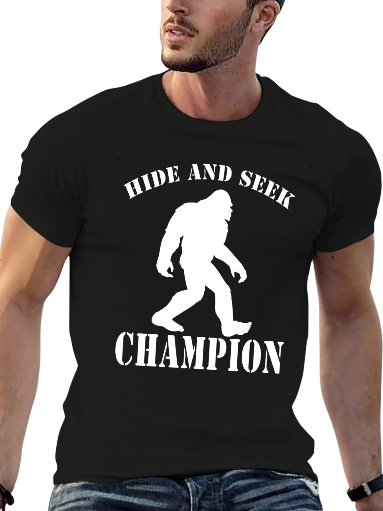 Black Hide and Seek Champion T-Shirt view 6