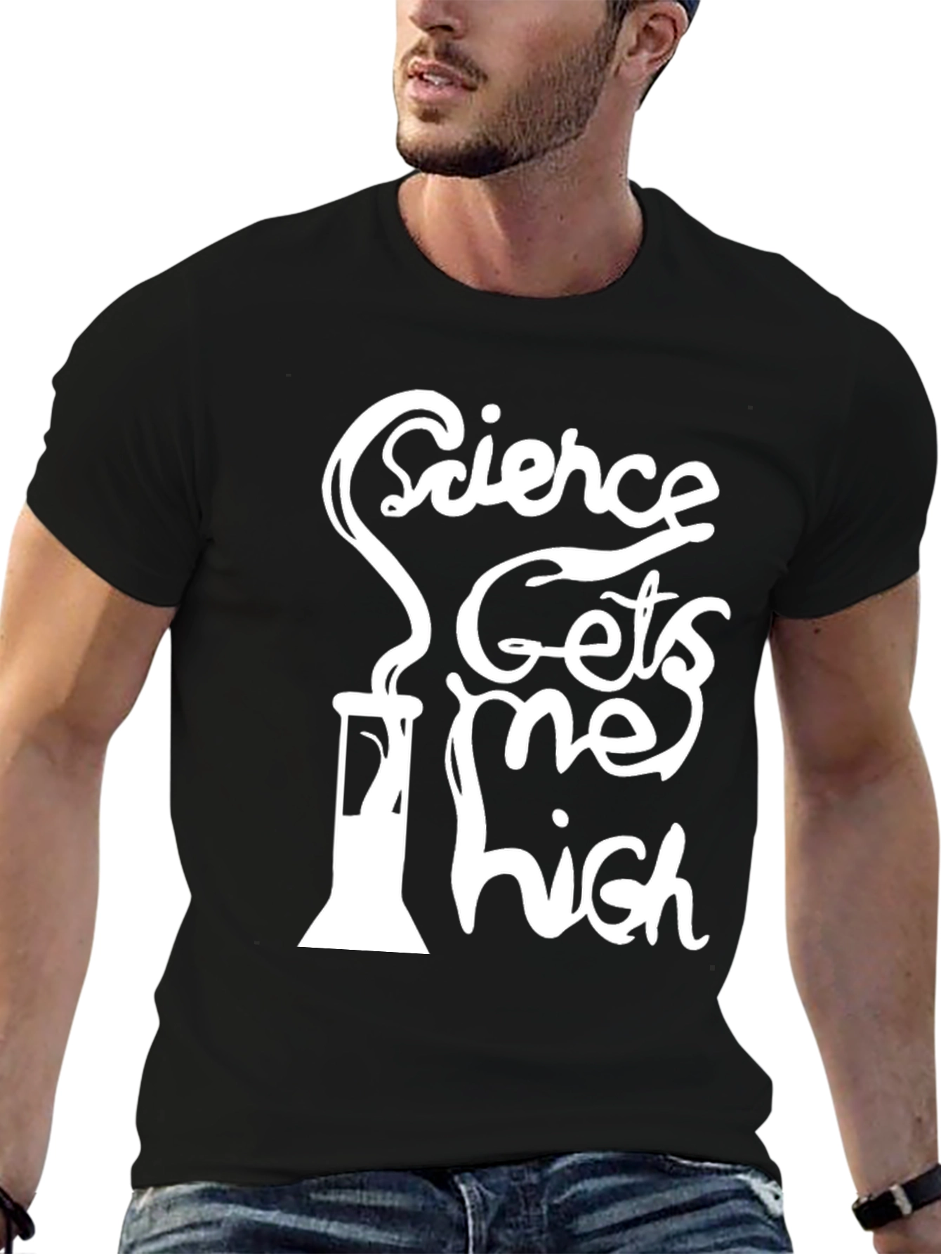 Black Science Gets Me High Graphic T-Shirt view 6