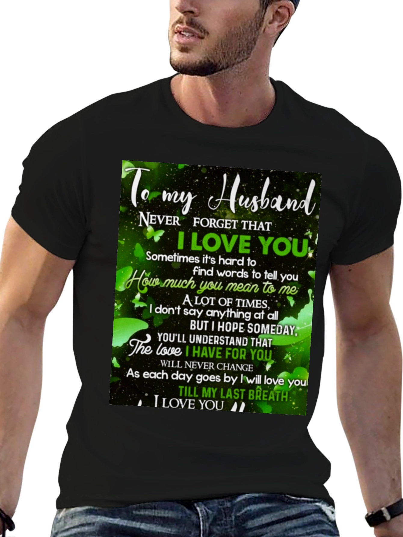 Black To My Husband Graphic Tee view 6
