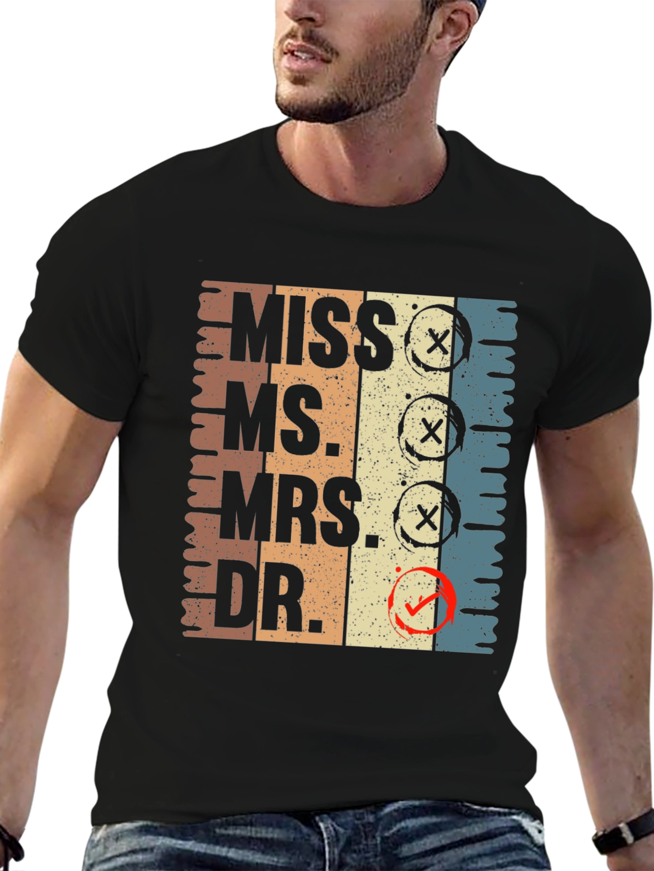 Black Funny Doctor T-Shirt - Novelty Graduation Gift view 6