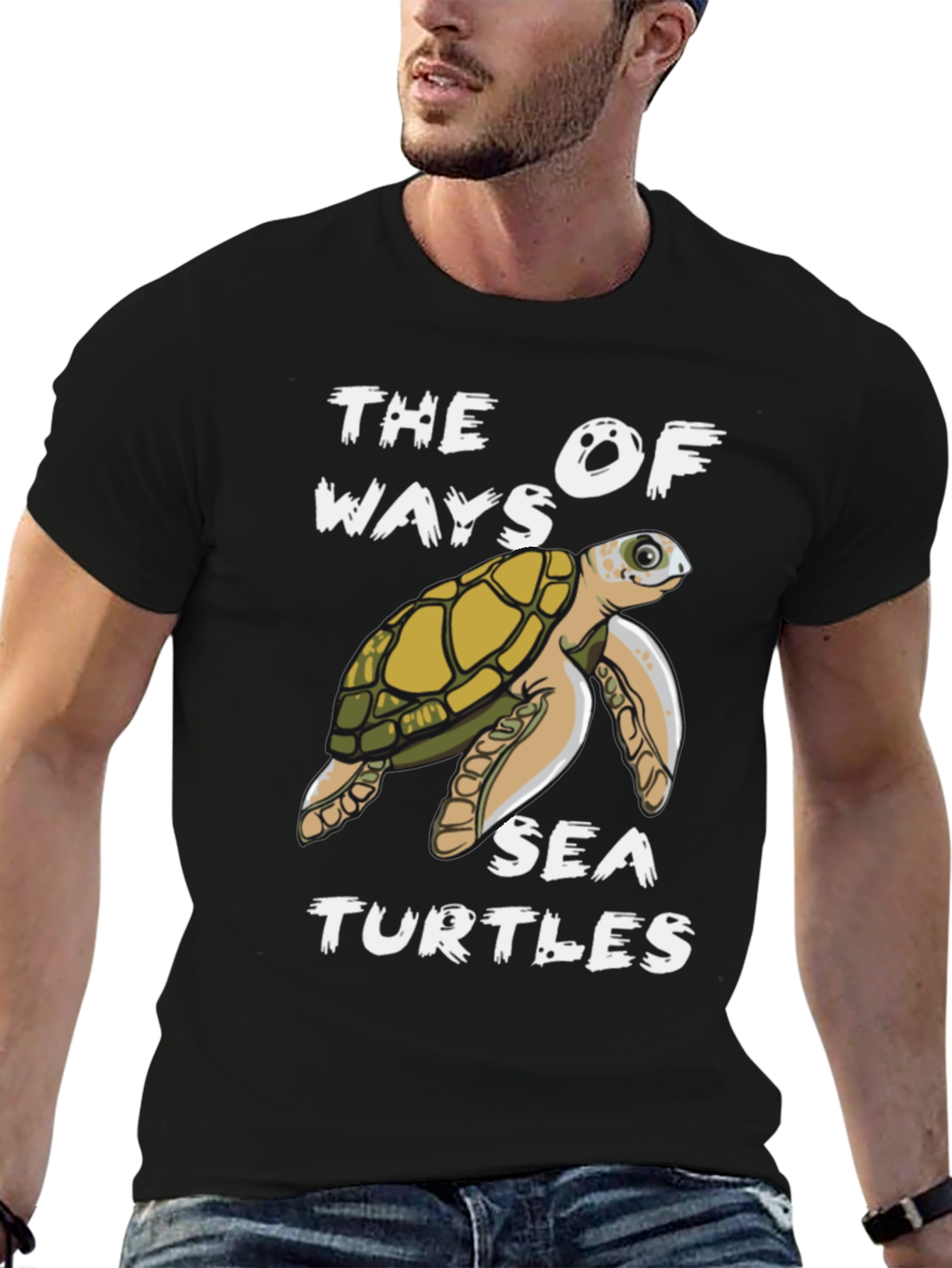 Black Sea Turtle Graphic Tee view 6