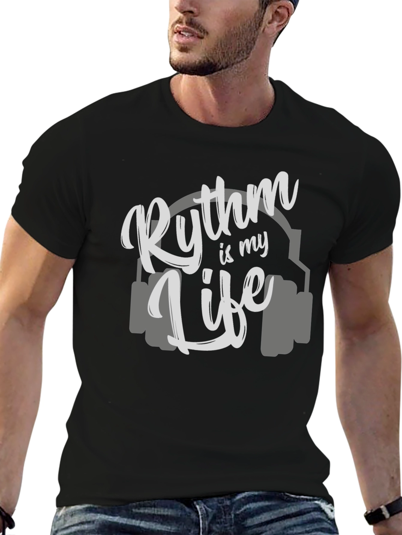 Black Rhythm is My Life Graphic Tee view 6