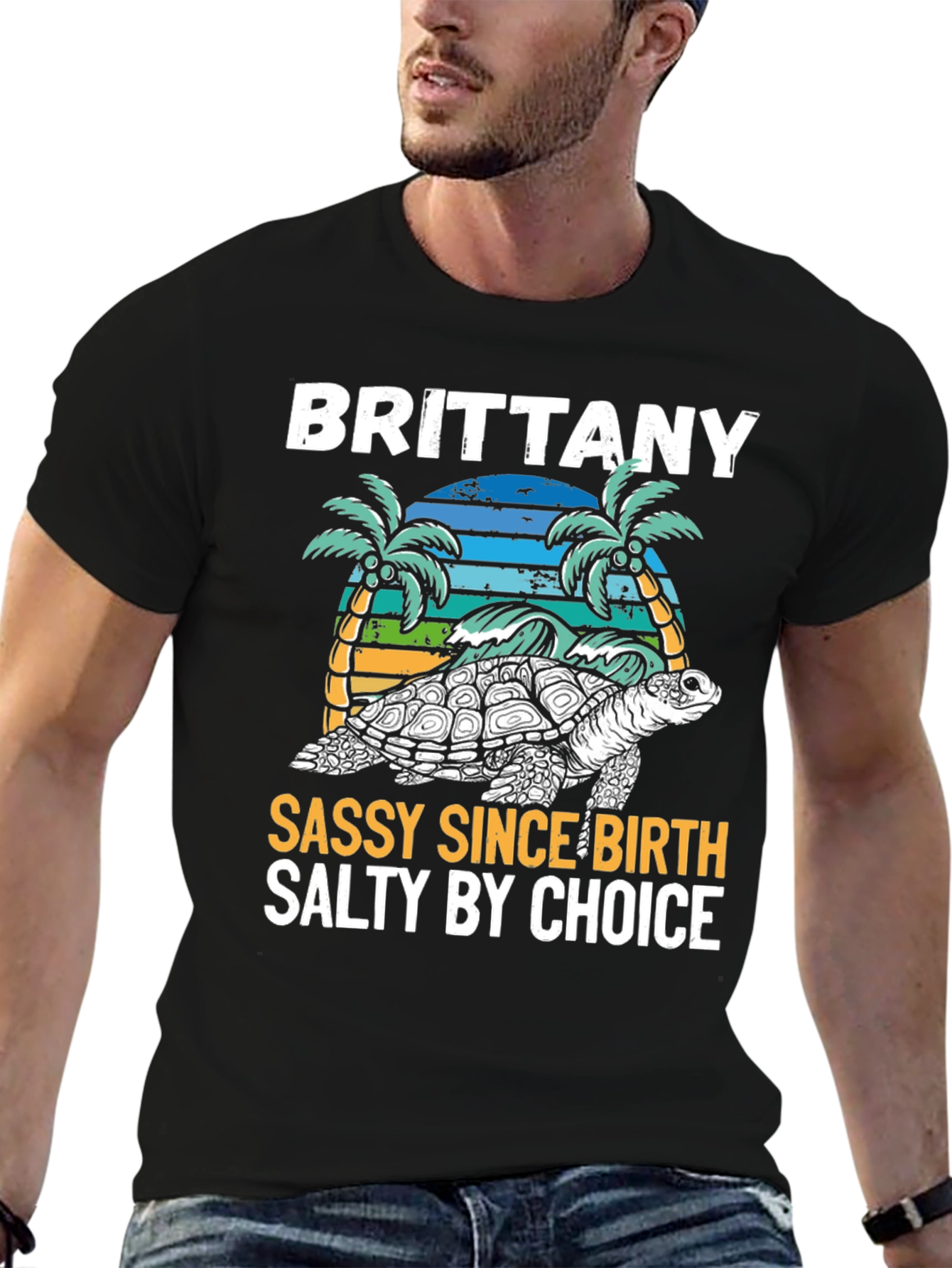 Brittany Turtle Sassy & Salty Graphic Tee - 6