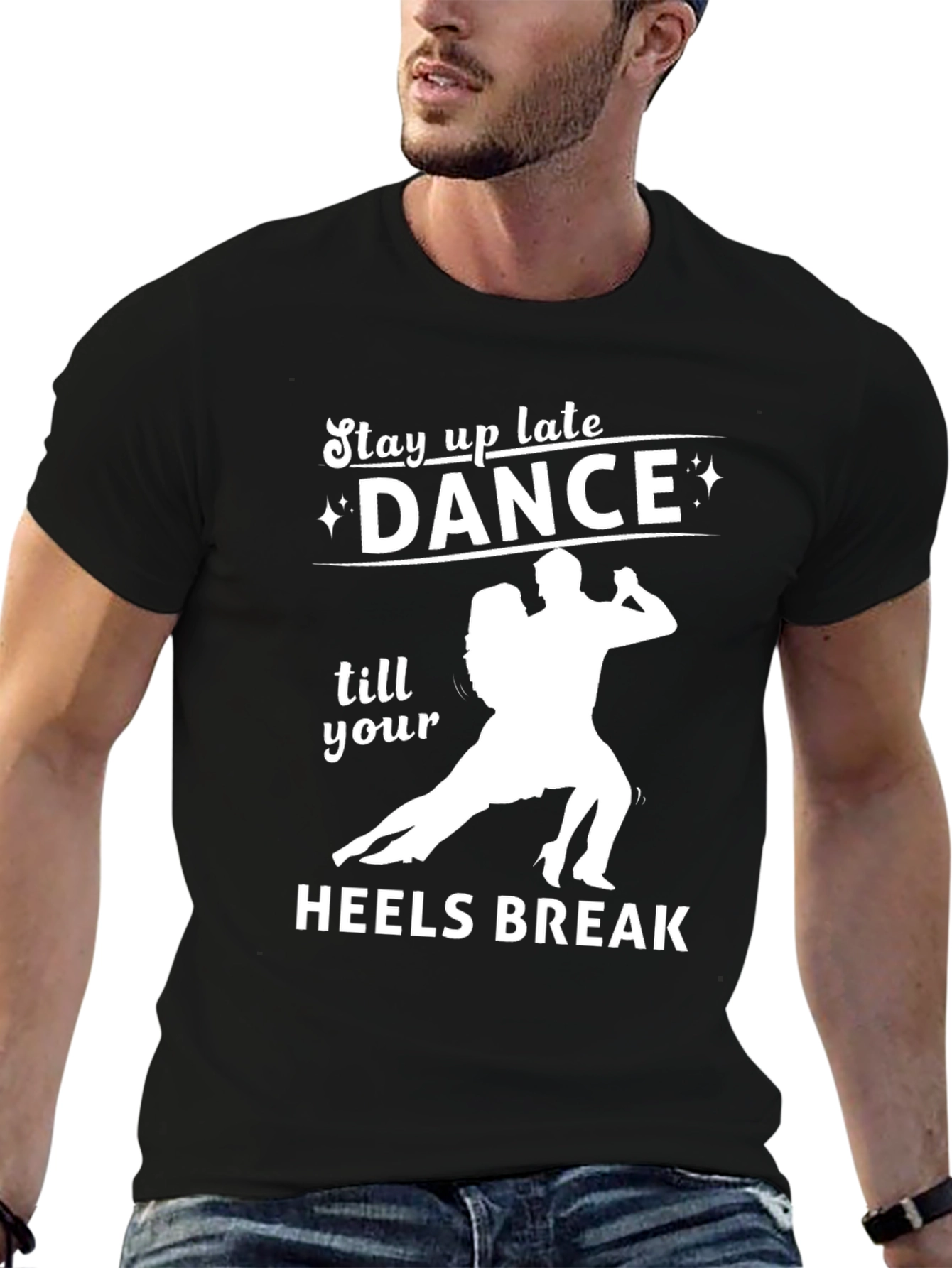 Black Dance Till Your Heels Break T-Shirt view 6
