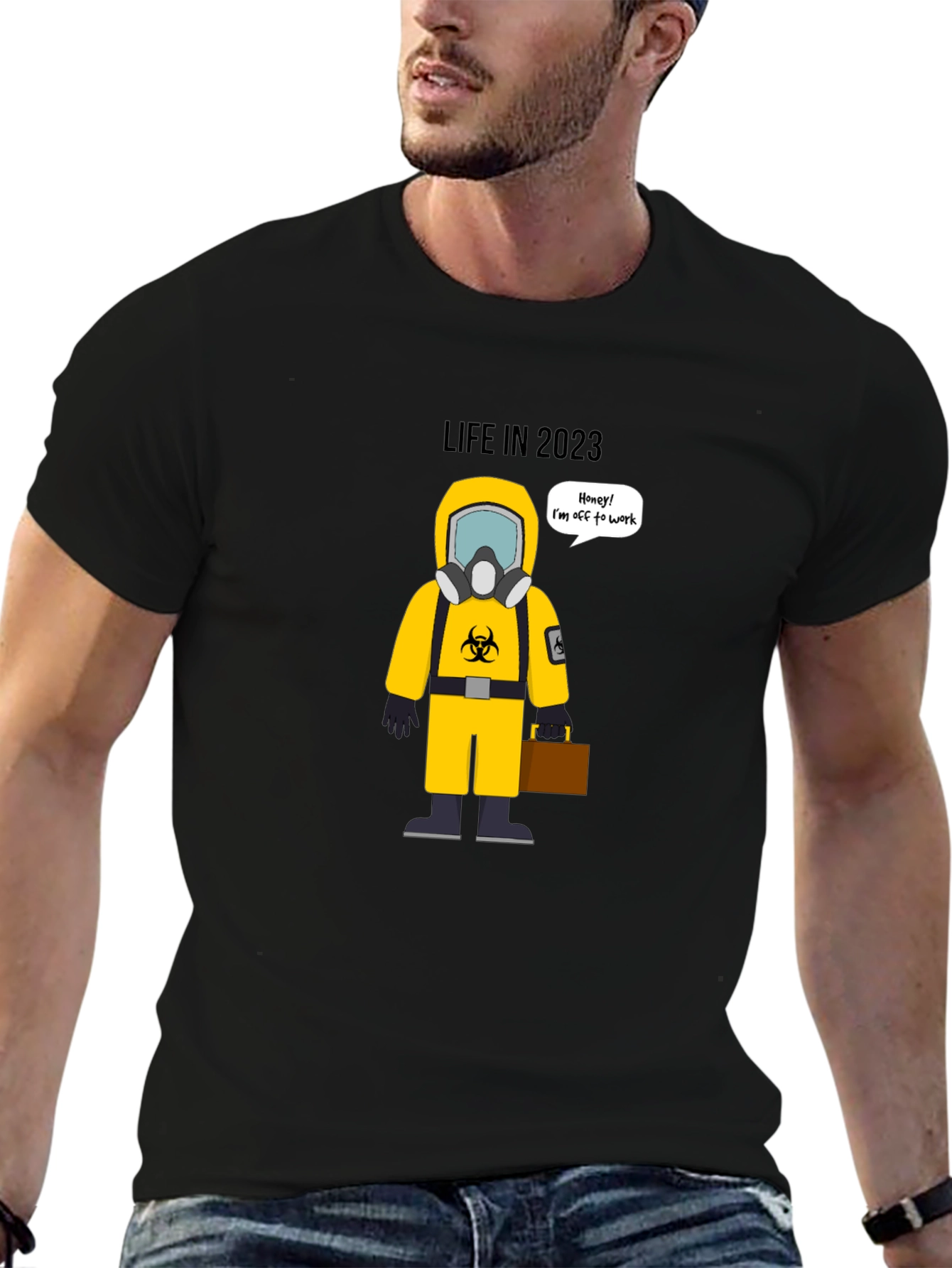 Black Life in 2023 Funny Hazmat T-Shirt view 6