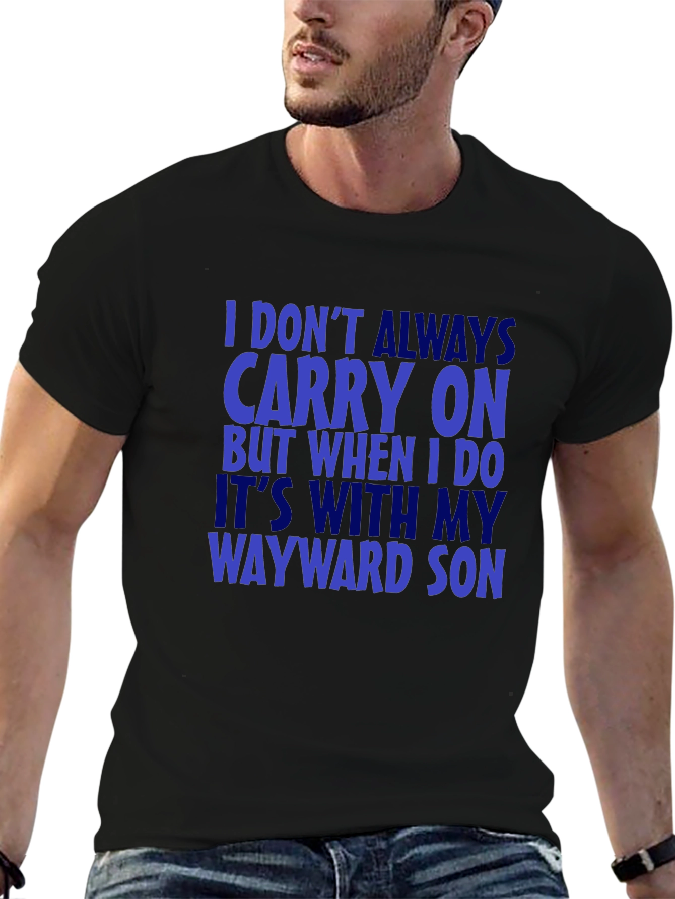 Black Wayward Son T-Shirt - Carry On Design view 6