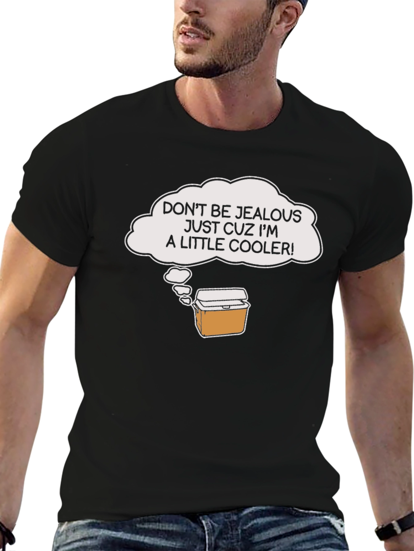 Black Cooler Humor Graphic T-Shirt view 6