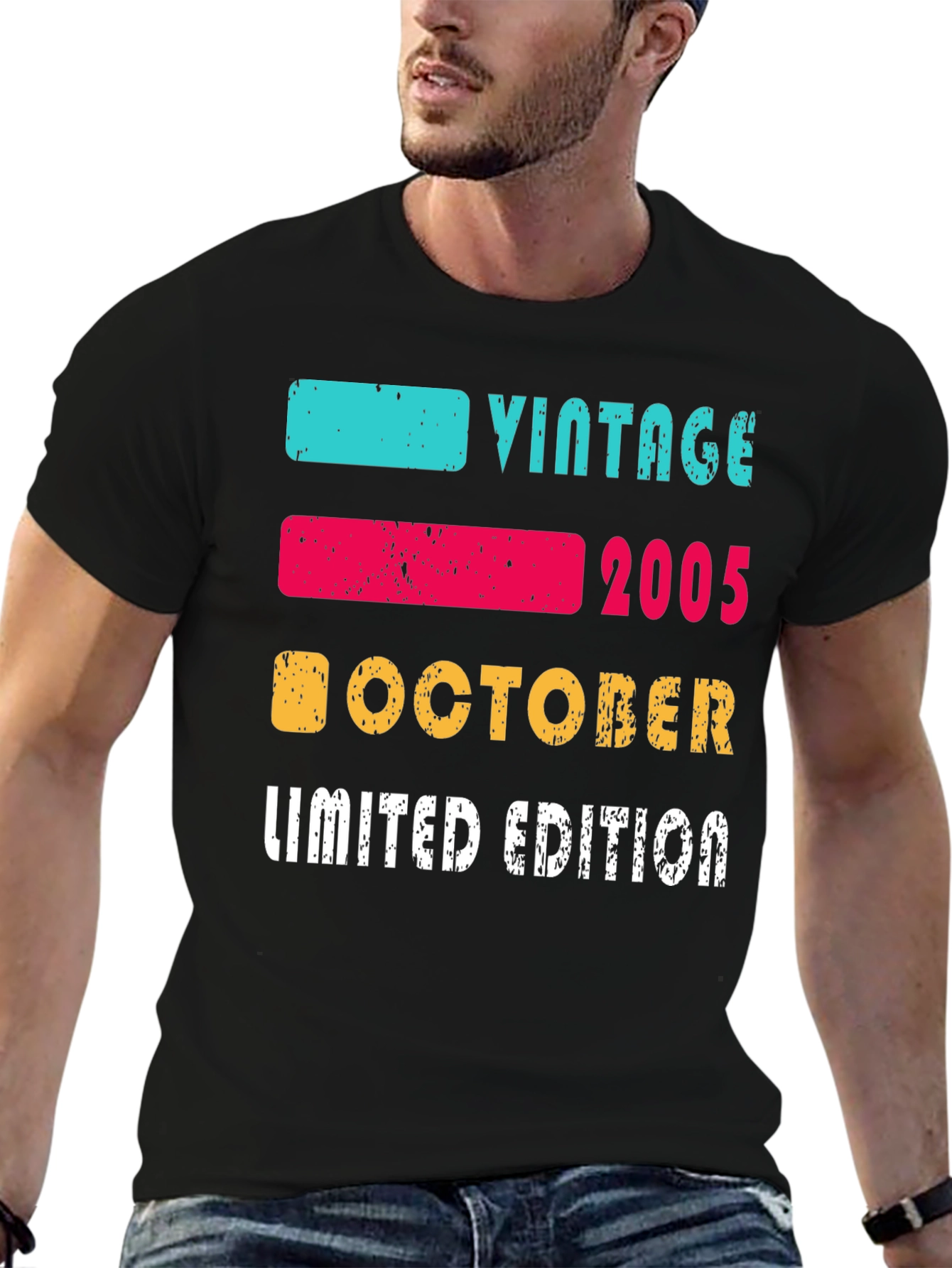 Black Vintage 2005 October Limited Edition T-Shirt view 6