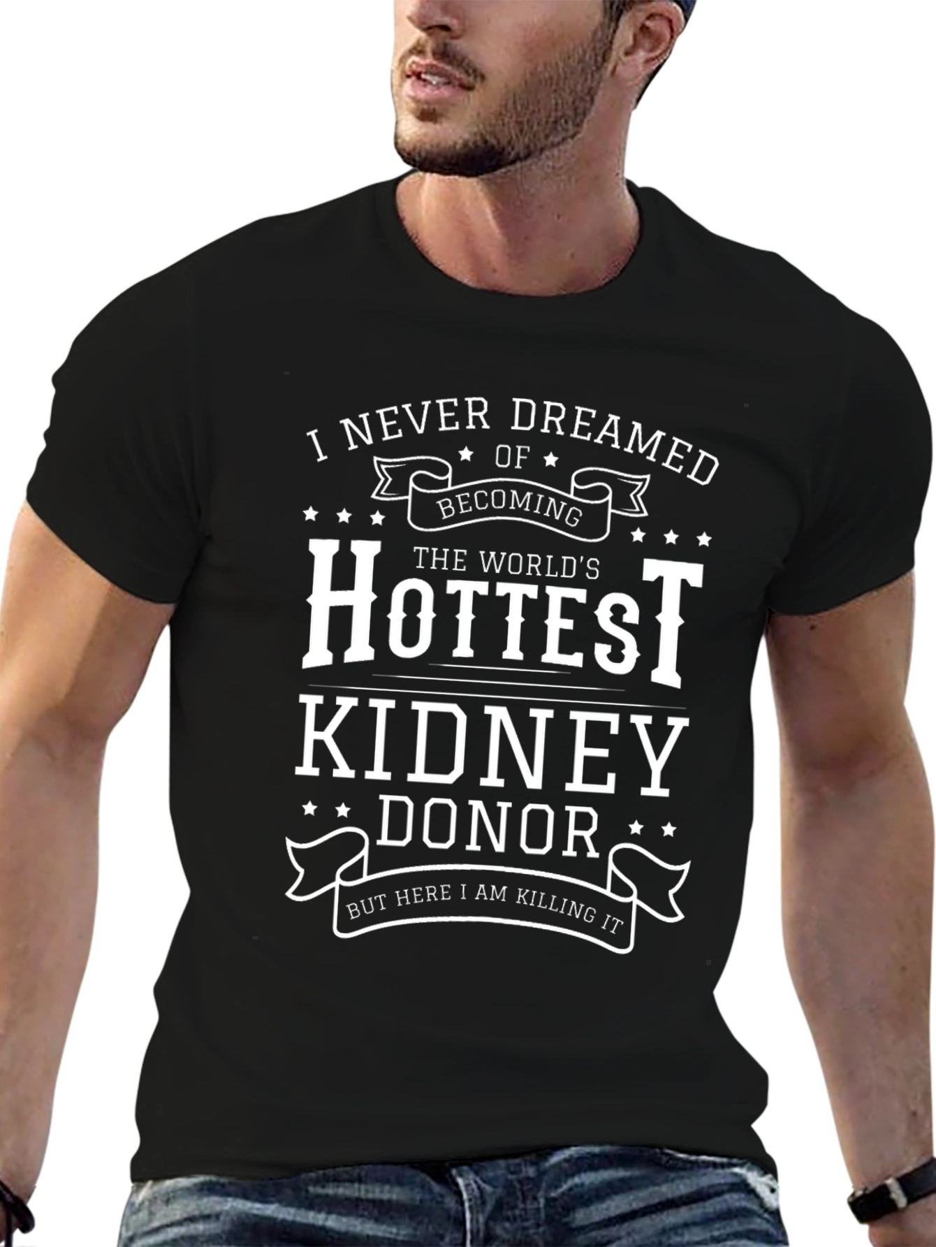 Black Hottest Kidney Donor T-Shirt - Funny Gift view 6