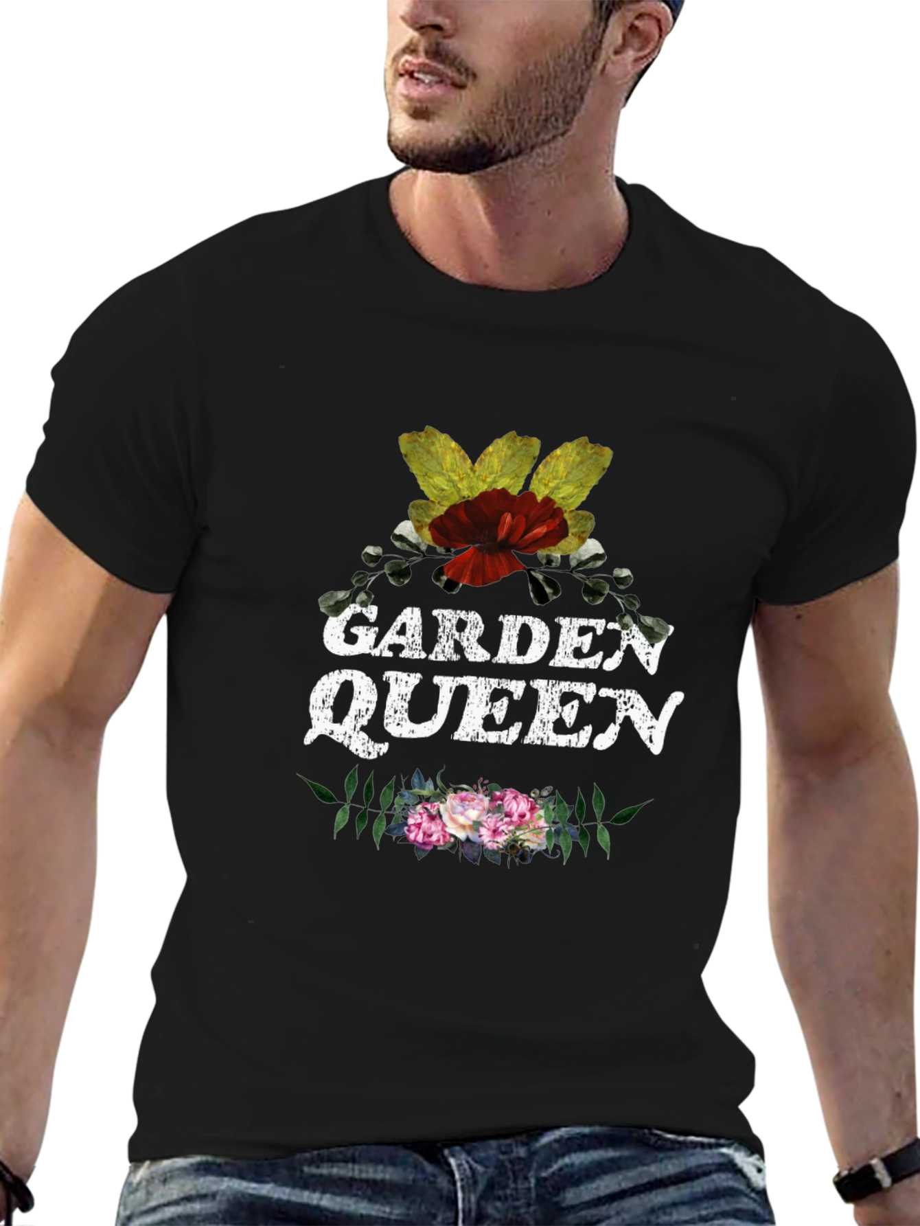 Black Garden Queen Graphic Tee view 6