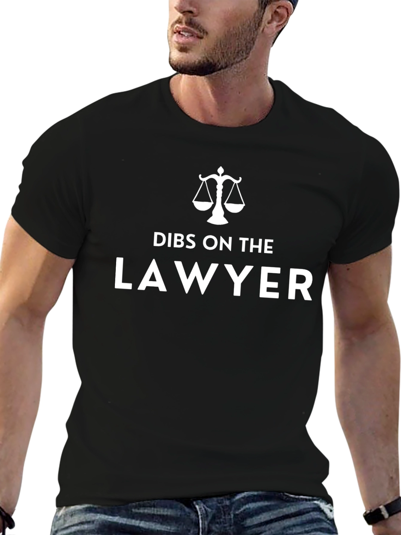 Black Dibs on the Lawyer Graphic Tee - Unisex view 6